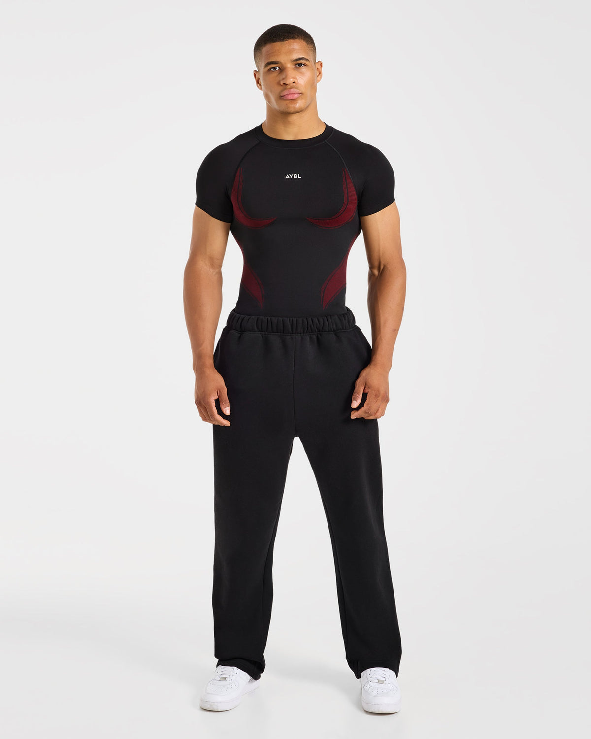 Charge Seamless T Shirt - Zwart/Rood