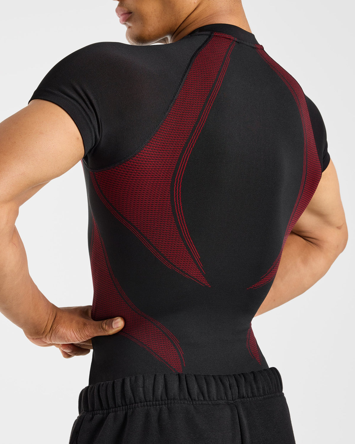 Charge Seamless T Shirt - Zwart/Rood
