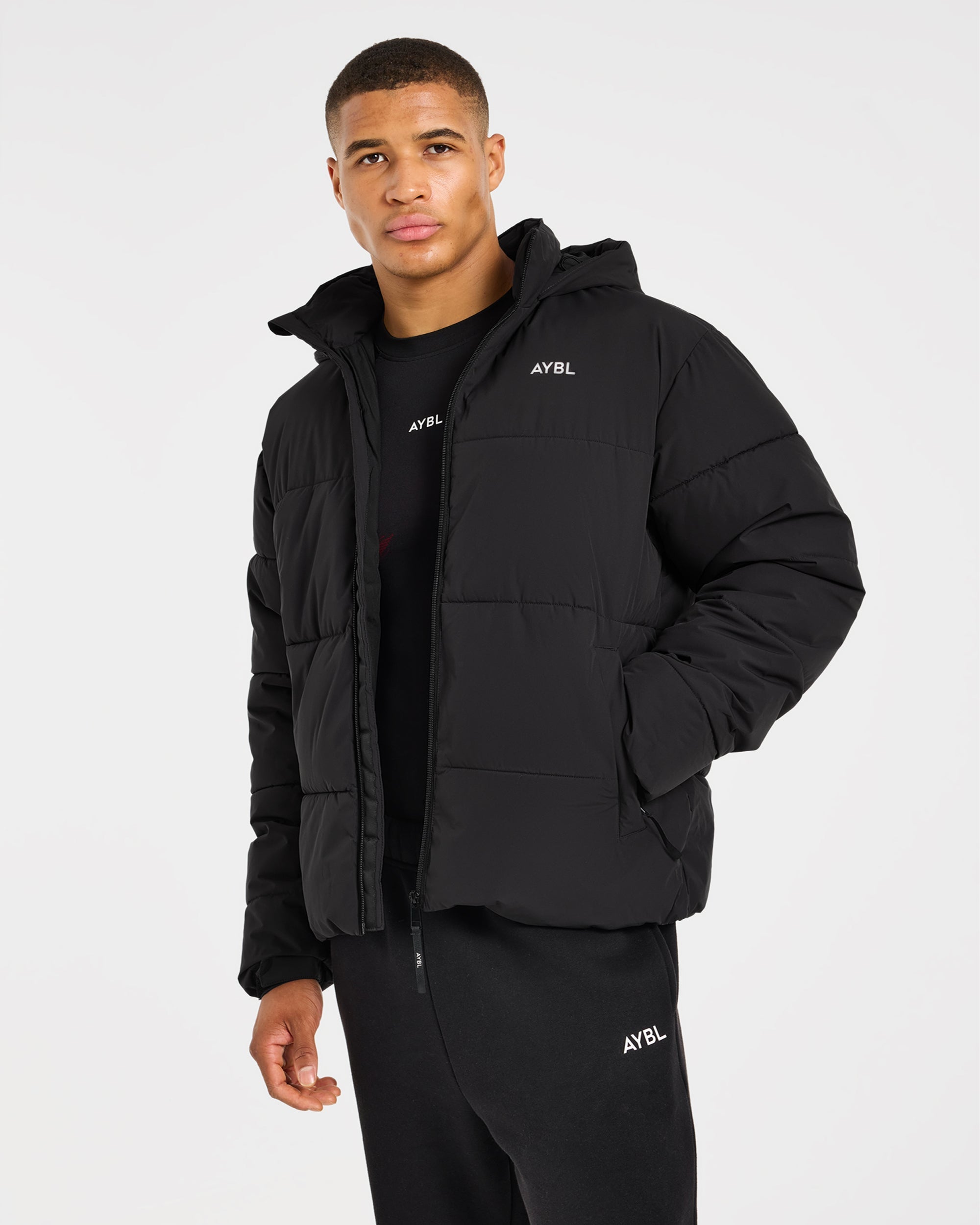 Classic Puffer Coat - Zwart