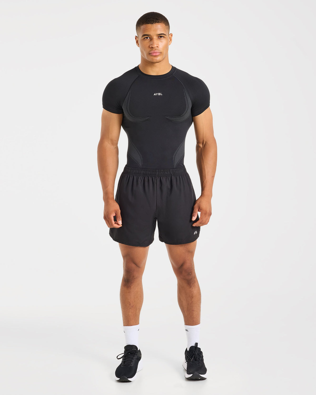 Charge Seamless T Shirt - Zwart/Charcoal