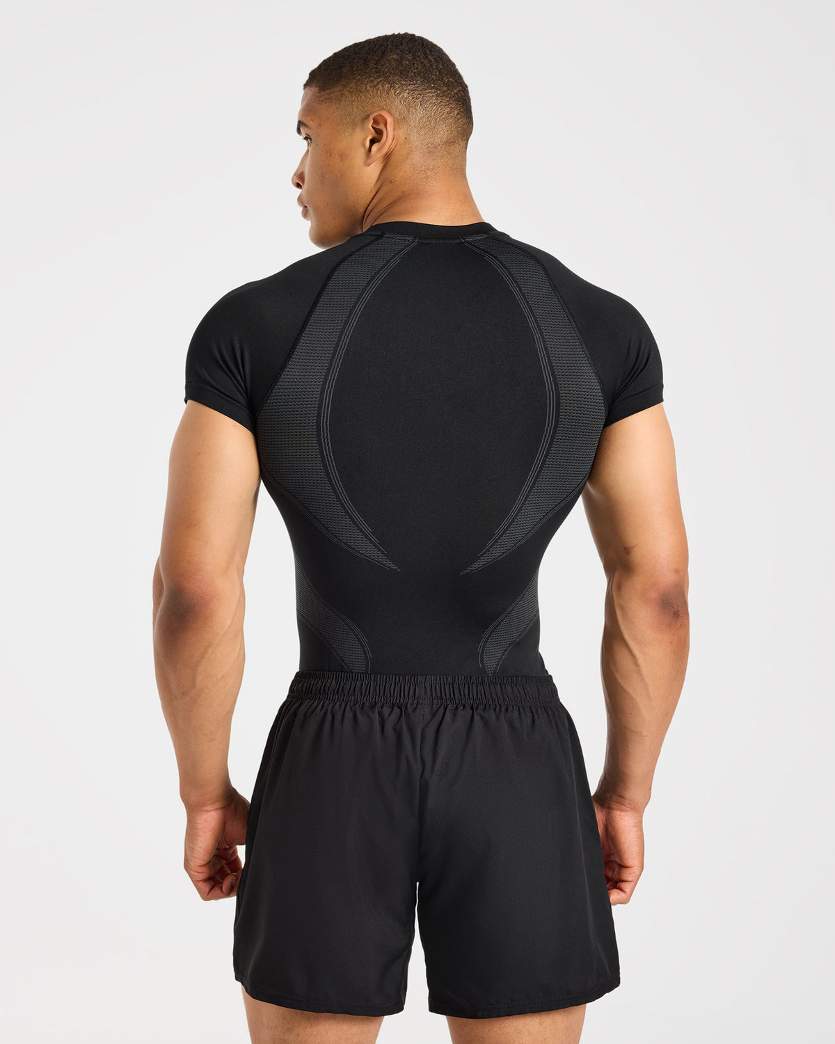 Charge Seamless T Shirt - Zwart/Charcoal