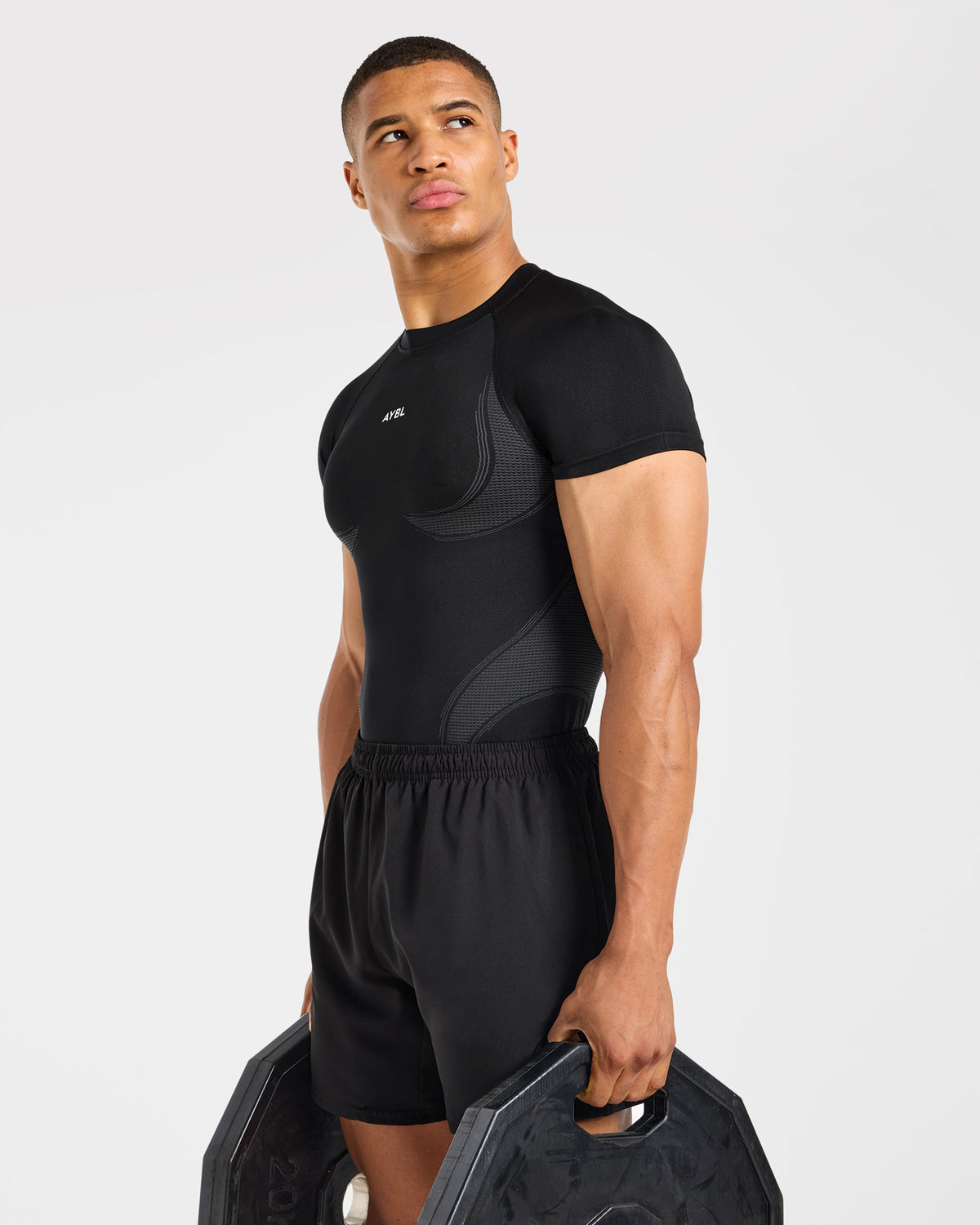 Charge Seamless T Shirt - Zwart/Charcoal