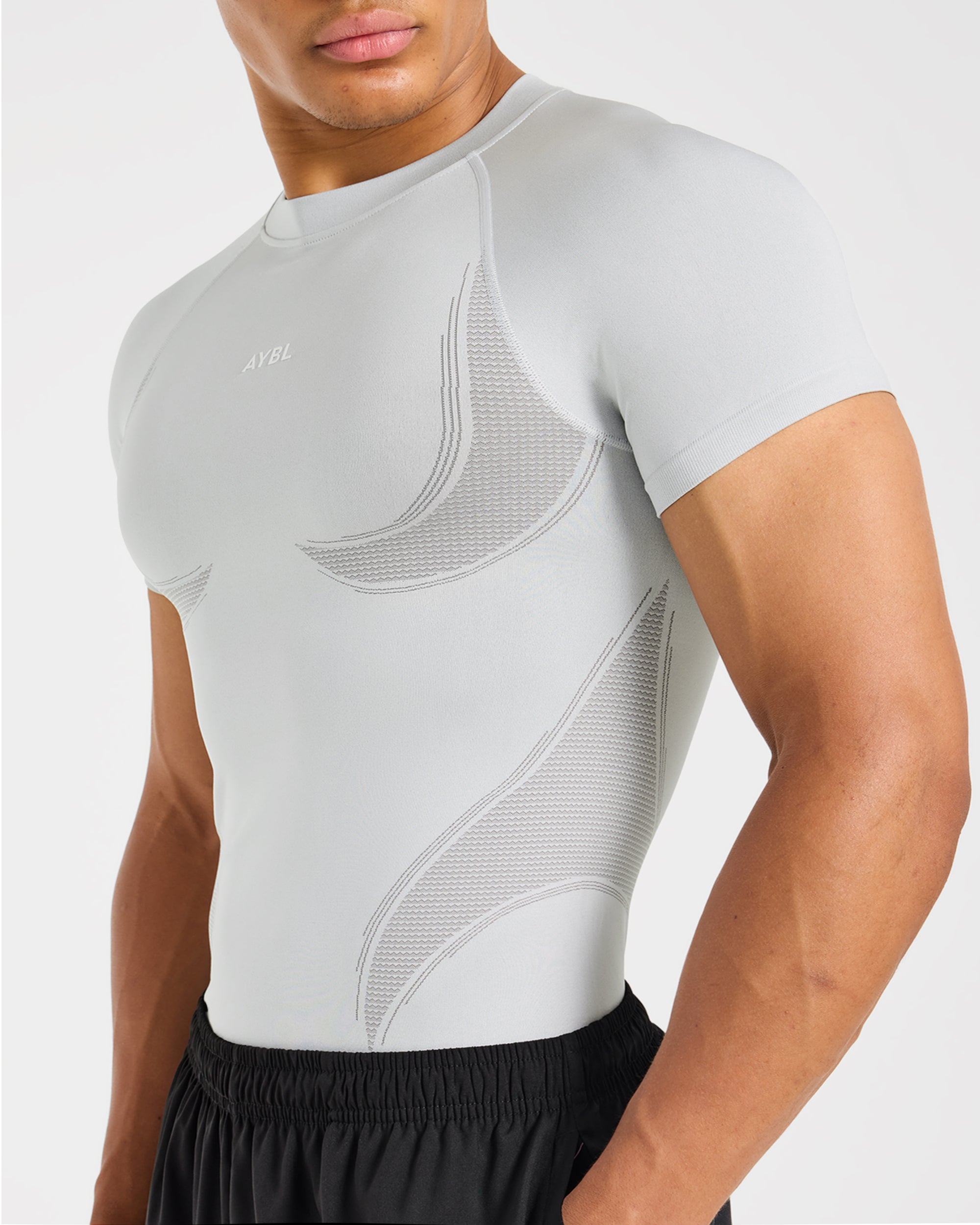 Charge Seamless T Shirt - Light Grijs