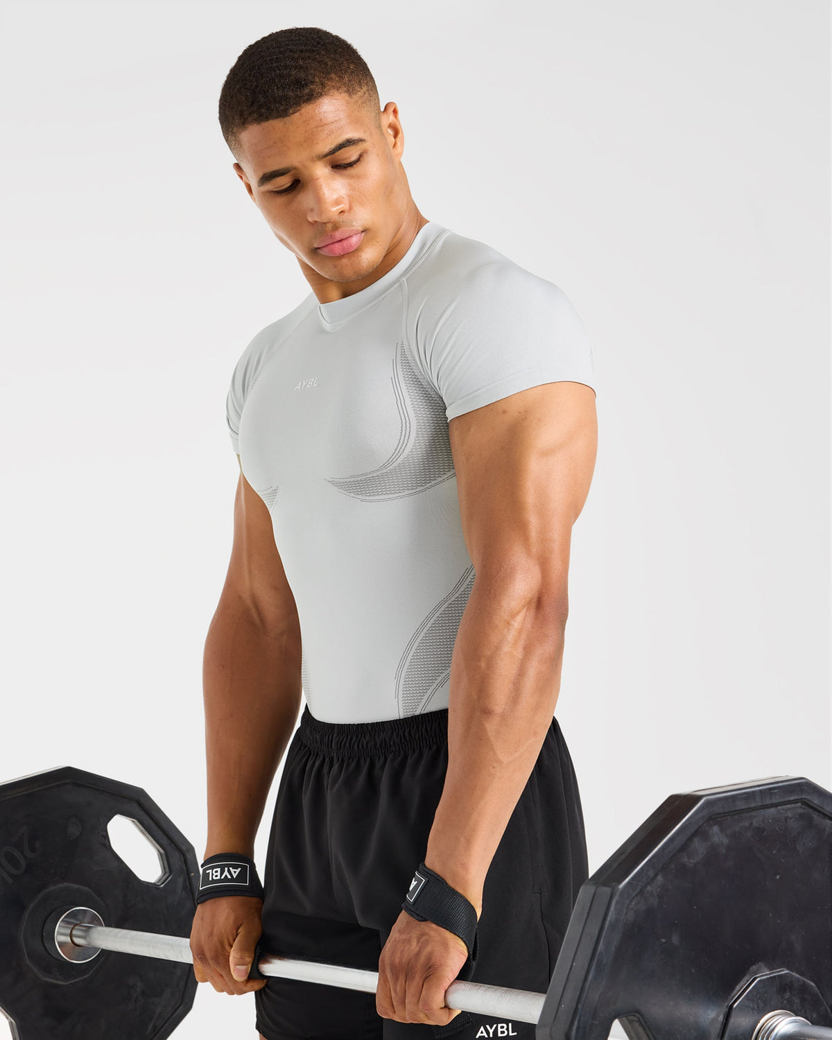 Charge Seamless T Shirt - Light Grijs