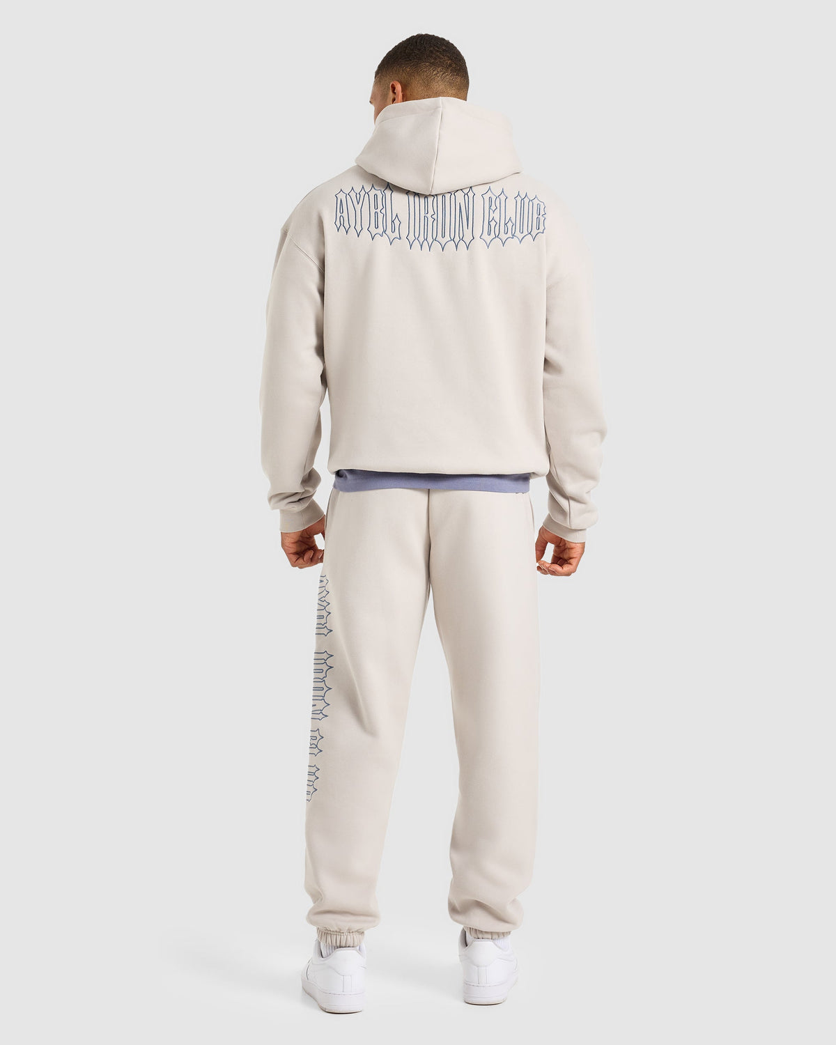 AYBL Iron Club Oversized Hoodie - Cloud Grijs