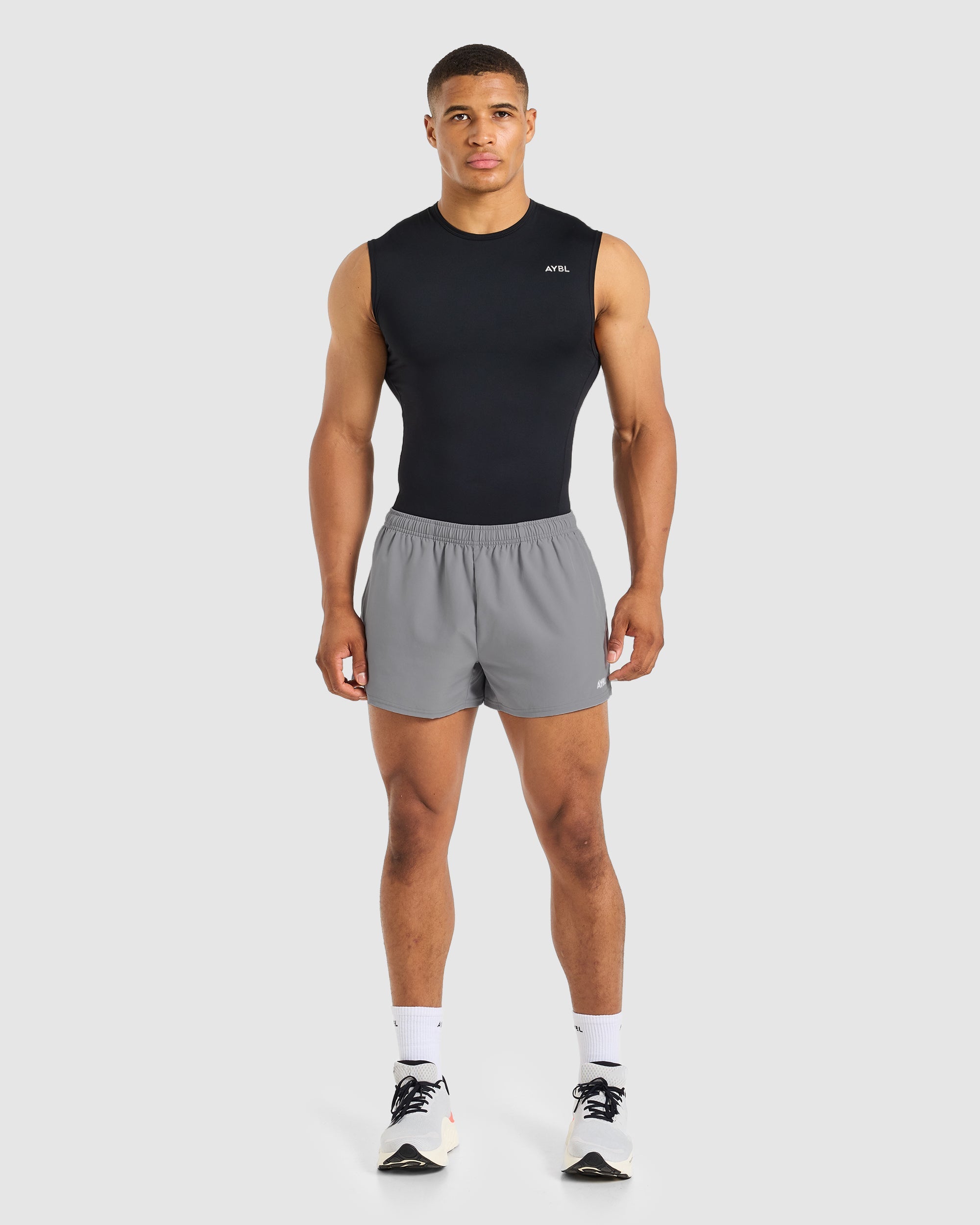 Core 3" Shorts - Grijs
