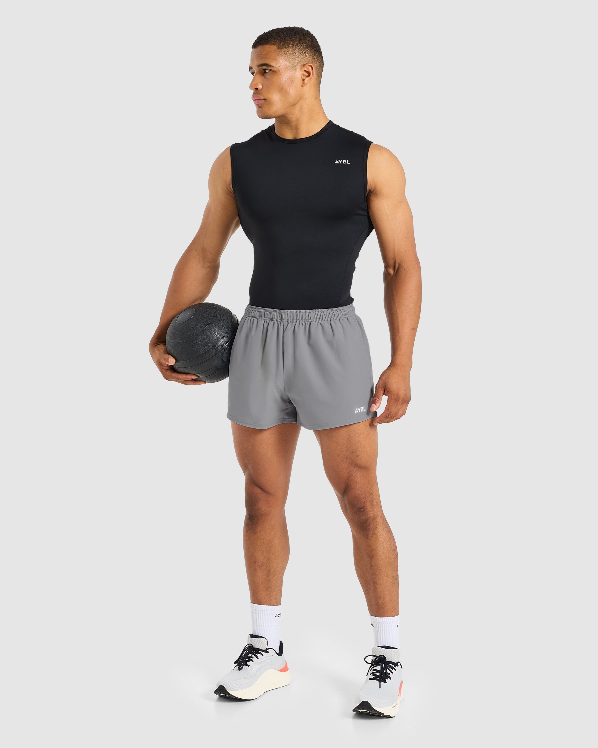 Core 3" Shorts - Grijs