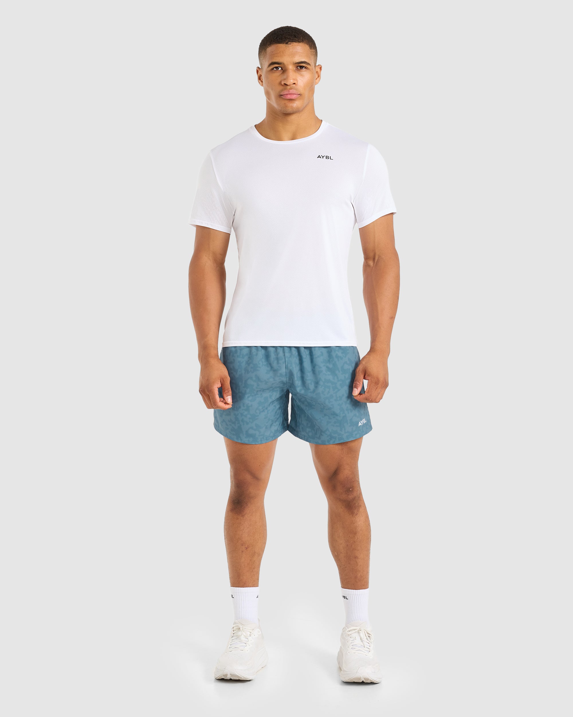 Core 5" Shorts - Blauw Camo