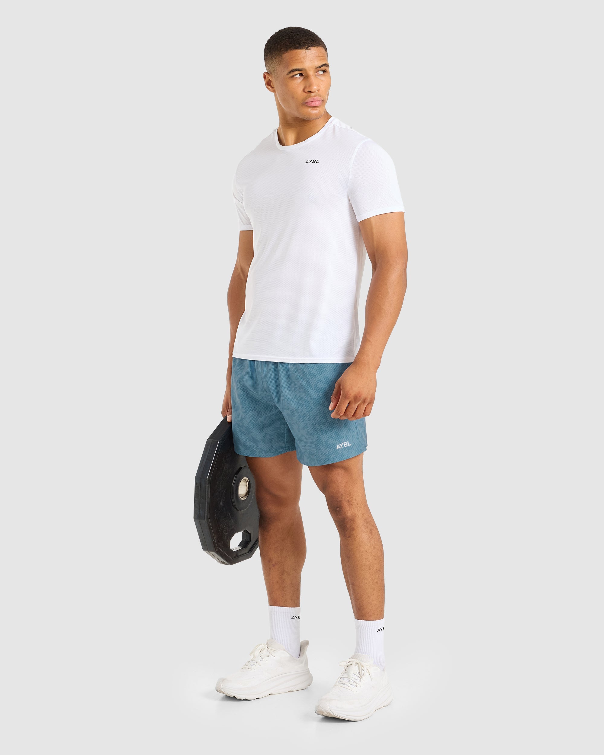Core 5" Shorts - Blauw Camo