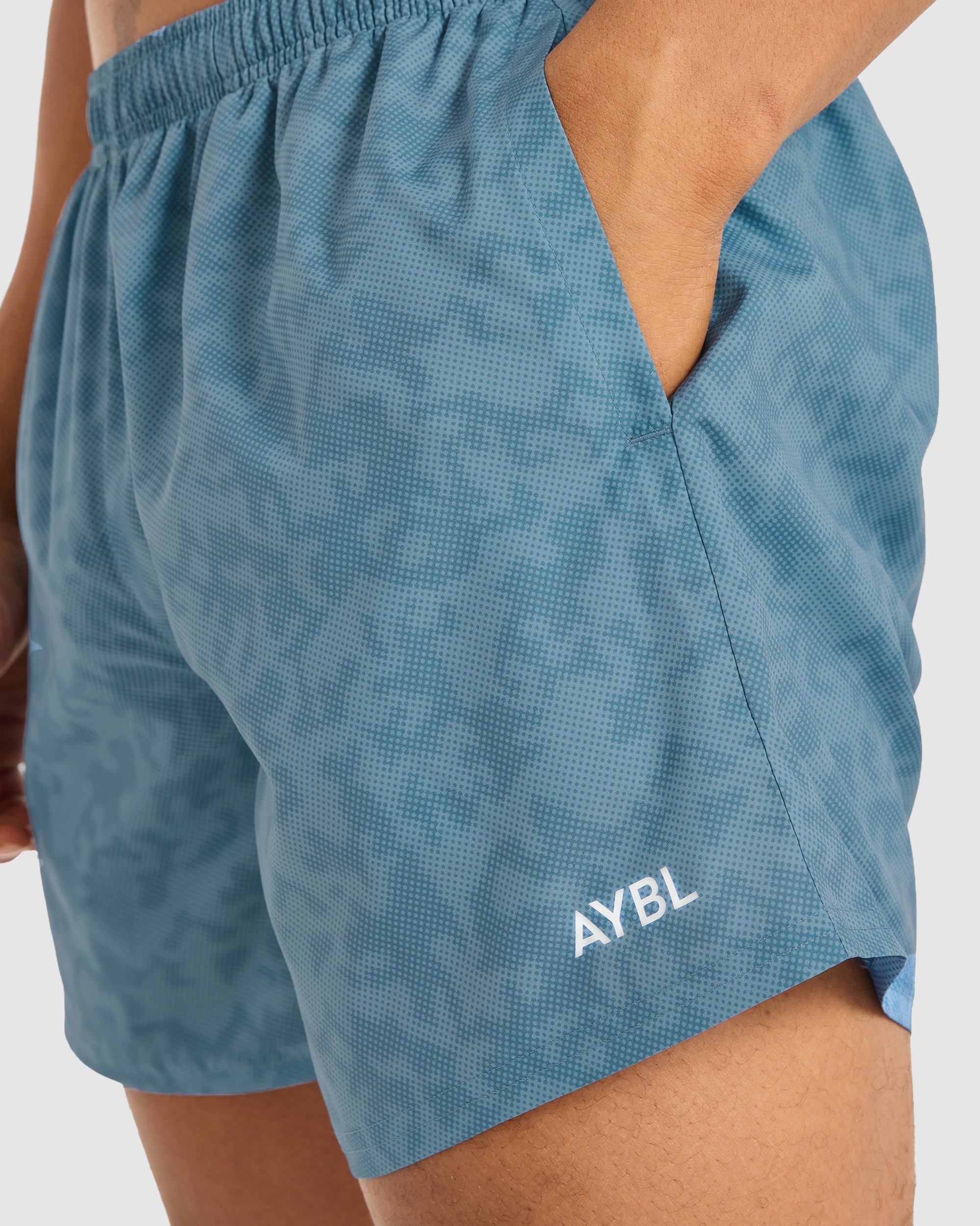 Core 5" Shorts - Blauw Camo