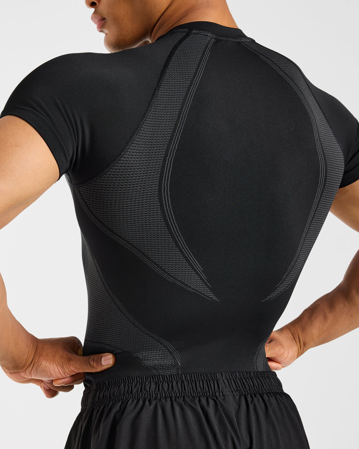 Charge Seamless T Shirt - Zwart/Charcoal