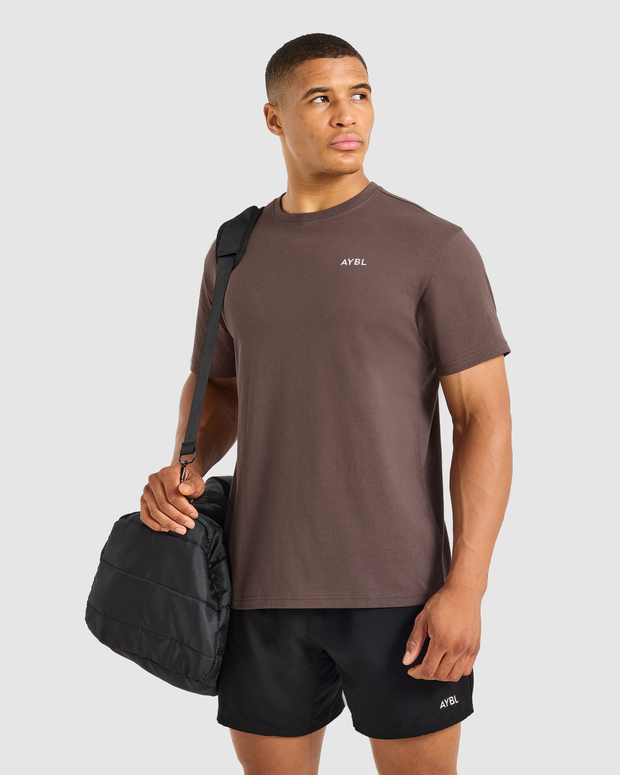 Essential T Shirt - Deep Bruin