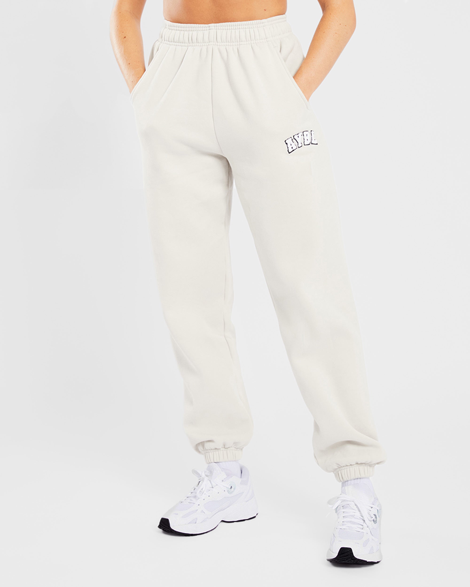 Varsity Oversized Joggers - Sand