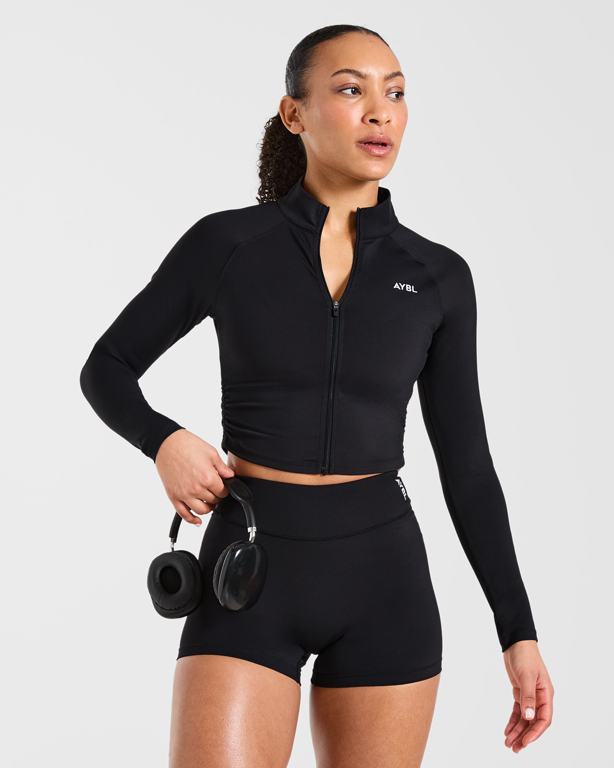 Physique Zip Up Jacket - Zwart