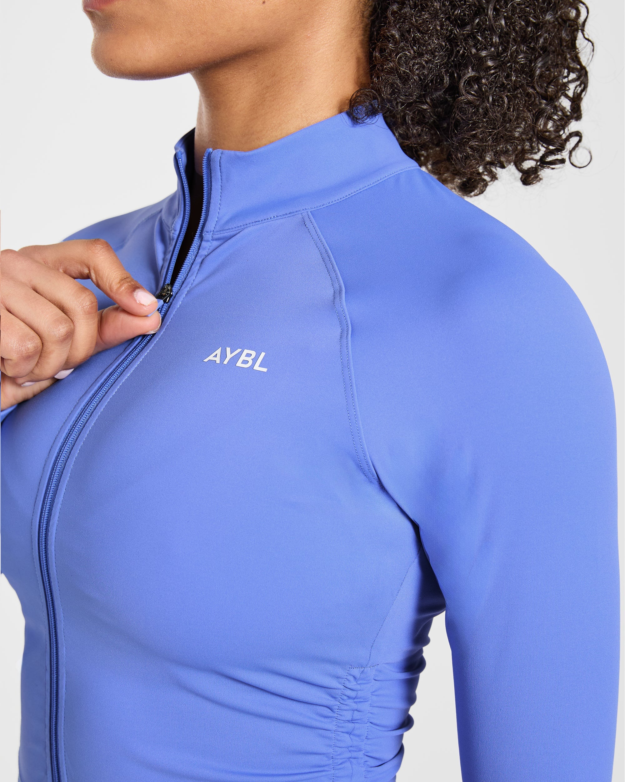 Physique Zip Up Jacket - Cornflower Paars