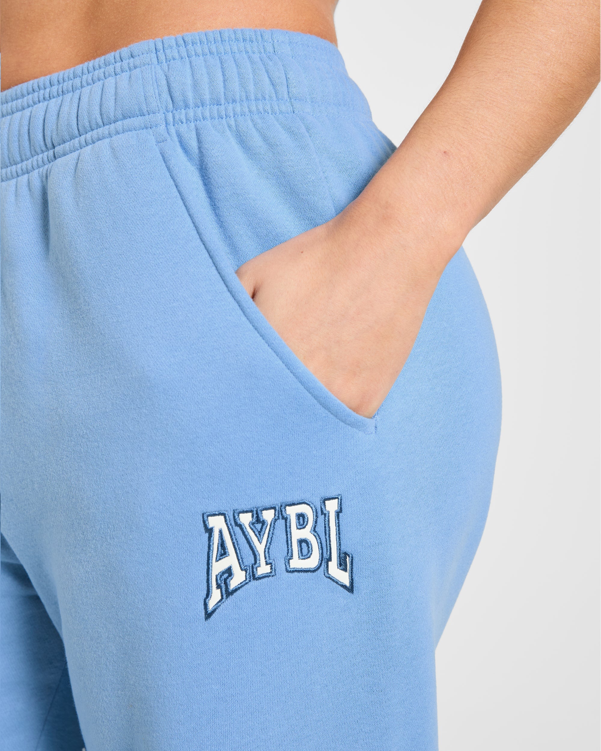 AYBL Club Oversized Straight Leg Joggers - Blauw