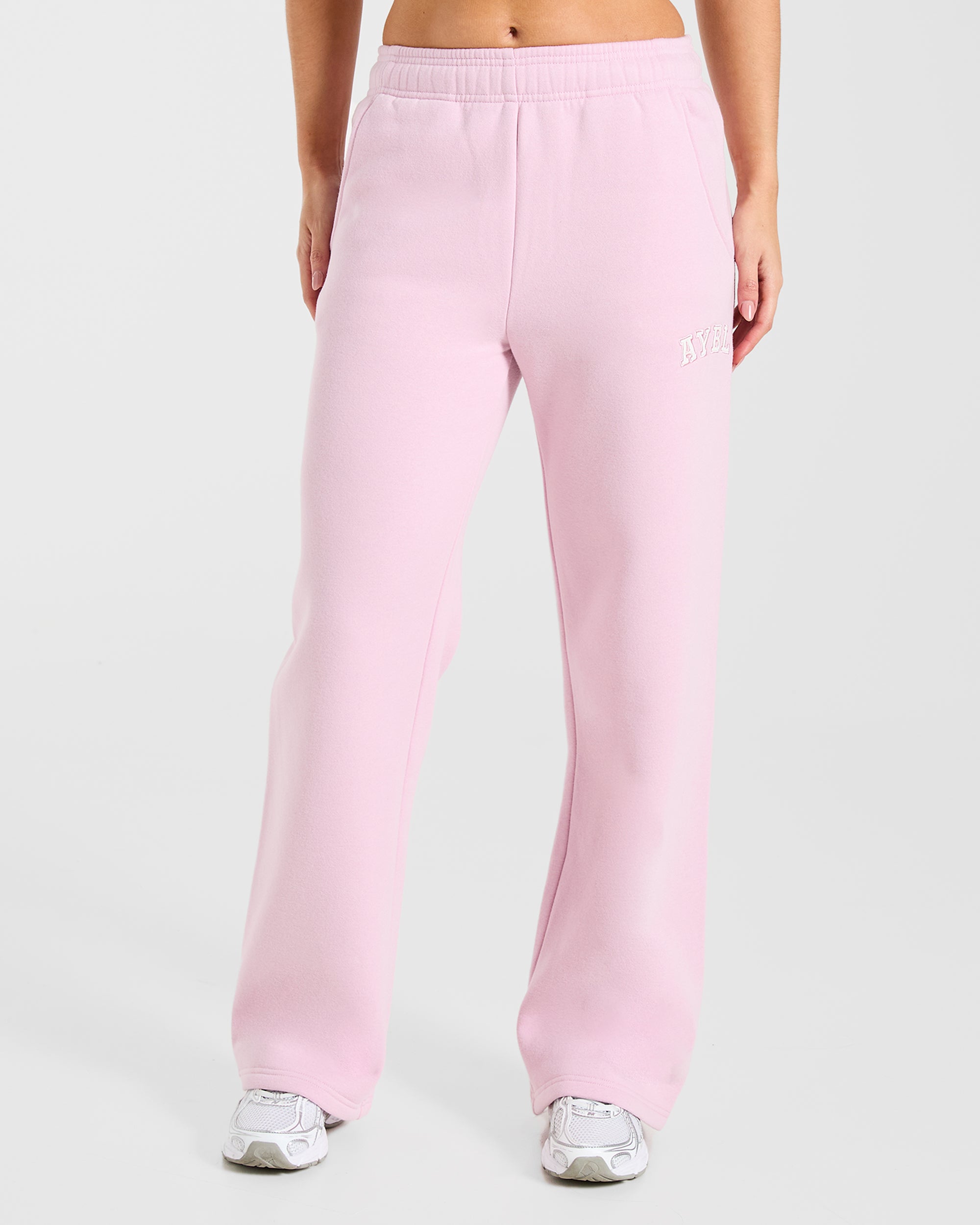 Varsity 2.0 Oversized Straight Leg Joggers - Iced Roze