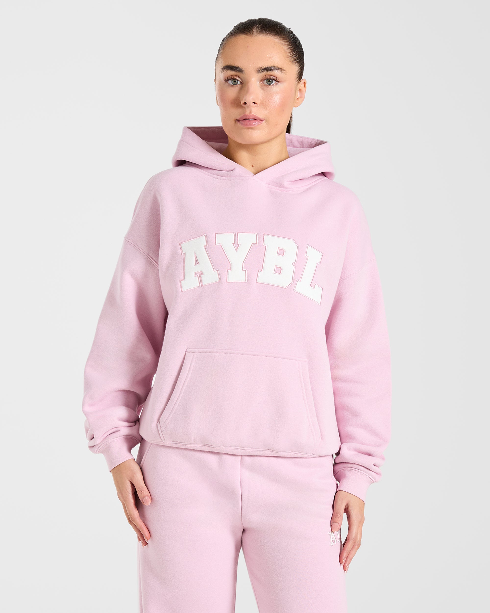 Varsity 2.0 Oversized Hoodie - Iced Roze