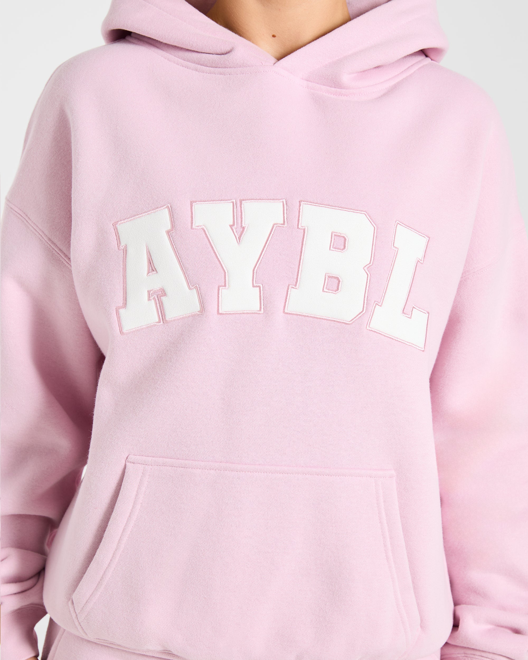 Varsity 2.0 Oversized Hoodie - Iced Roze