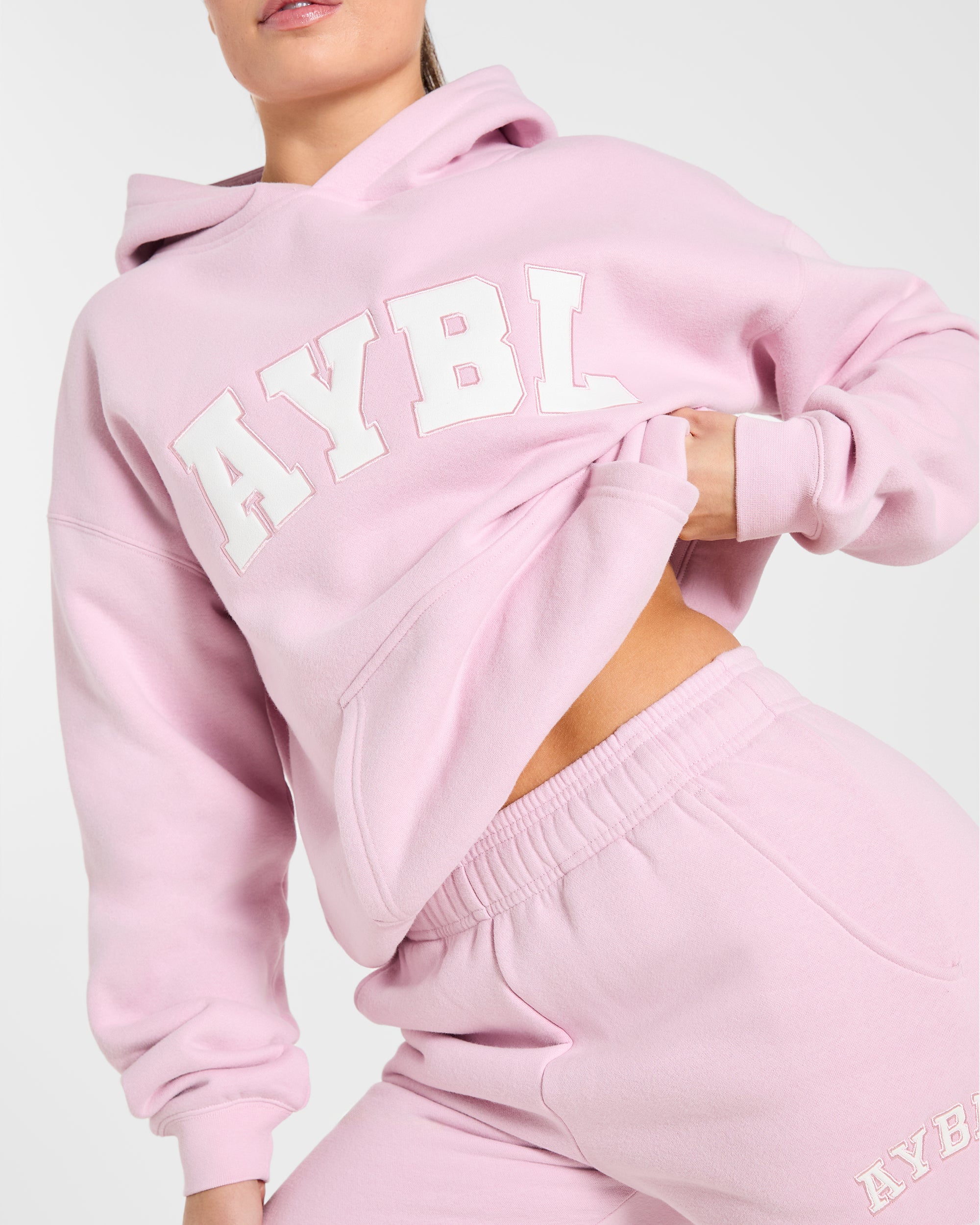 Varsity 2.0 Oversized Hoodie - Iced Roze