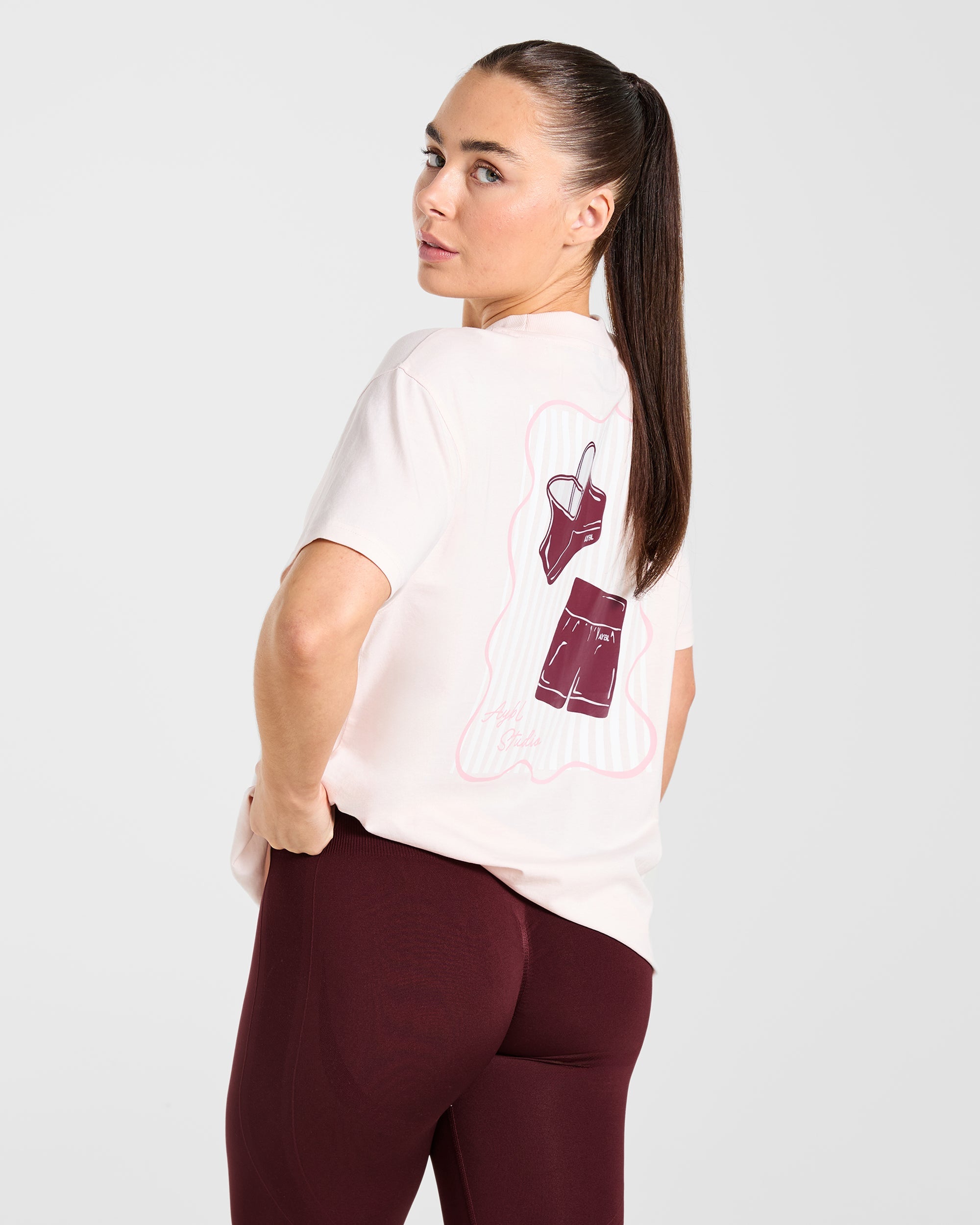 AYBL Studio Oversized T Shirt - Roze