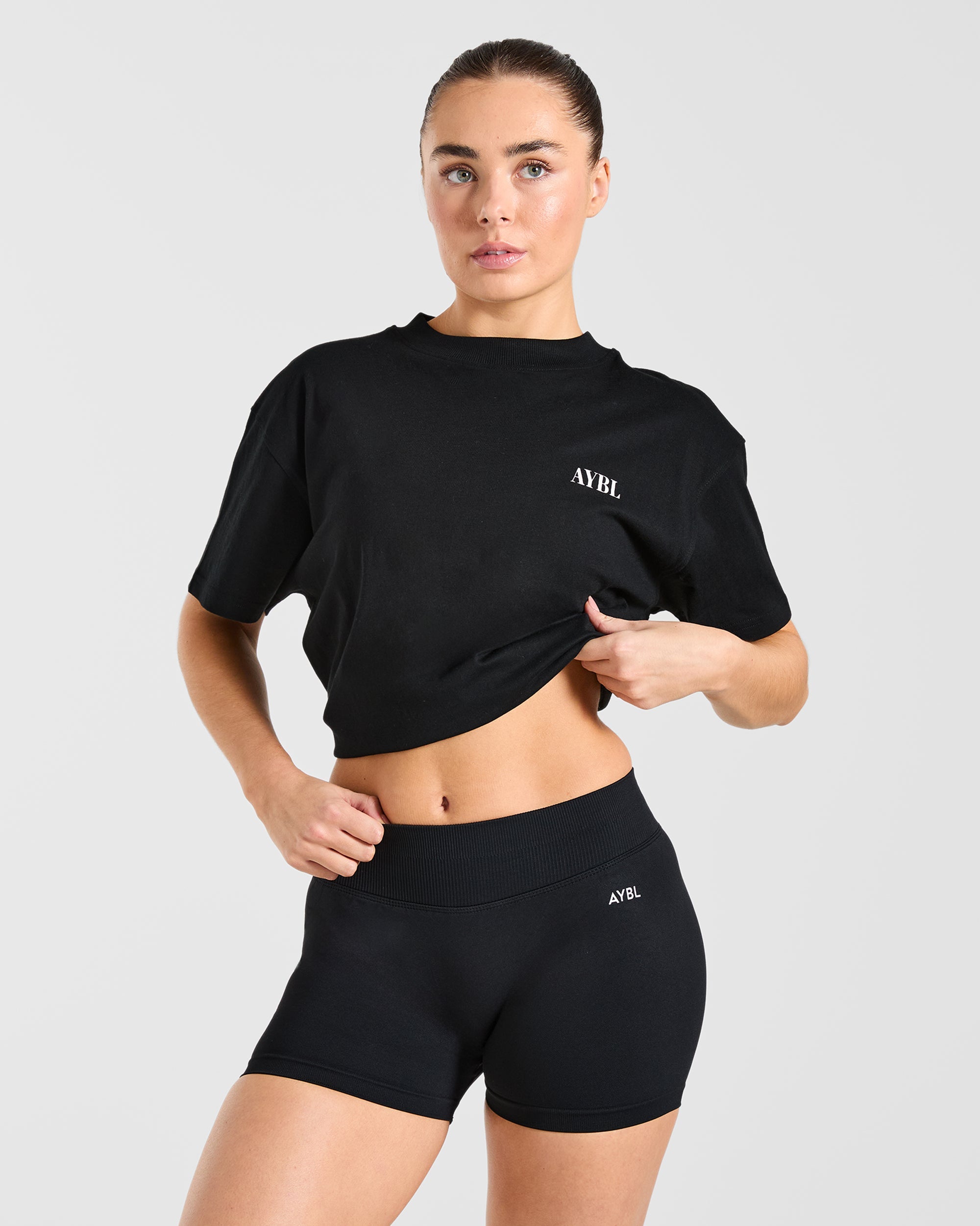 AYBL Strength Co Oversized T Shirt - Zwart