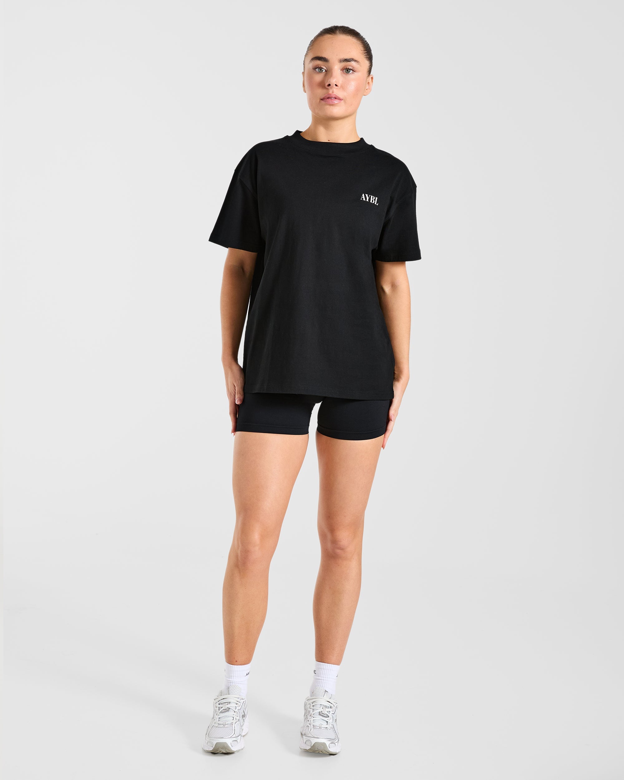 AYBL Strength Co Oversized T Shirt - Zwart