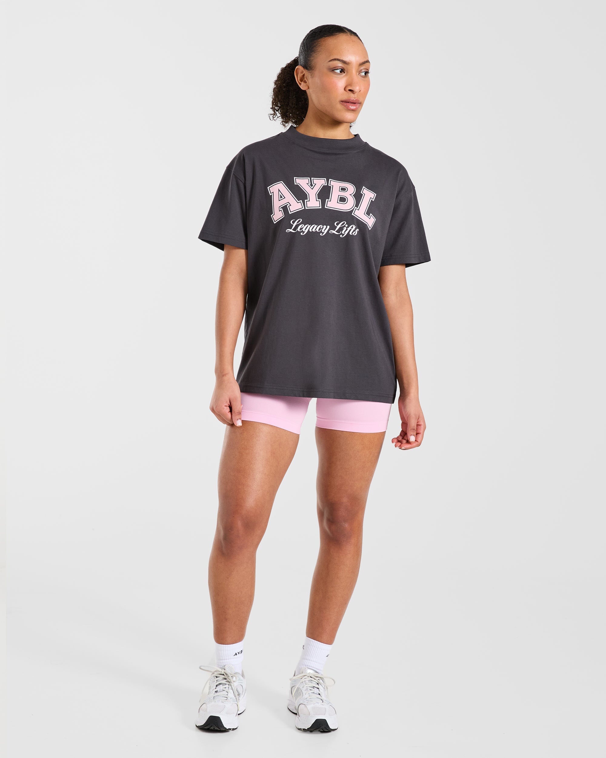 Legacy Lifts Oversized T Shirt - Charcoal