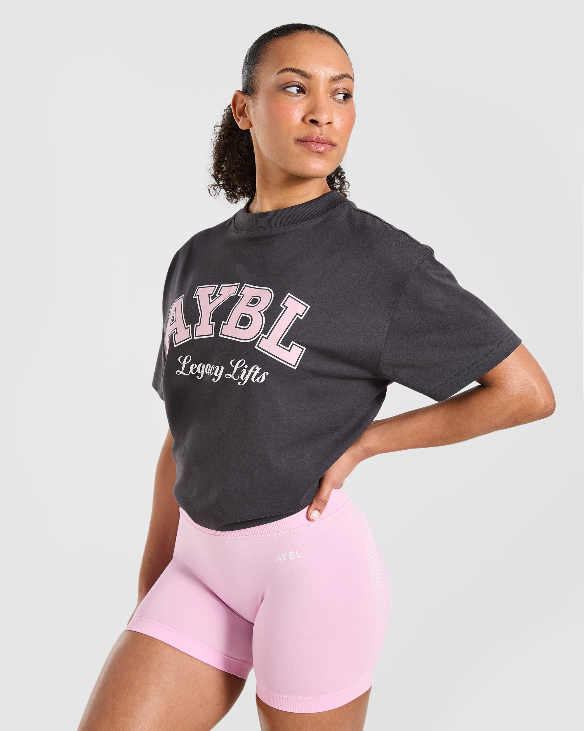 Legacy Lifts Oversized T Shirt - Charcoal