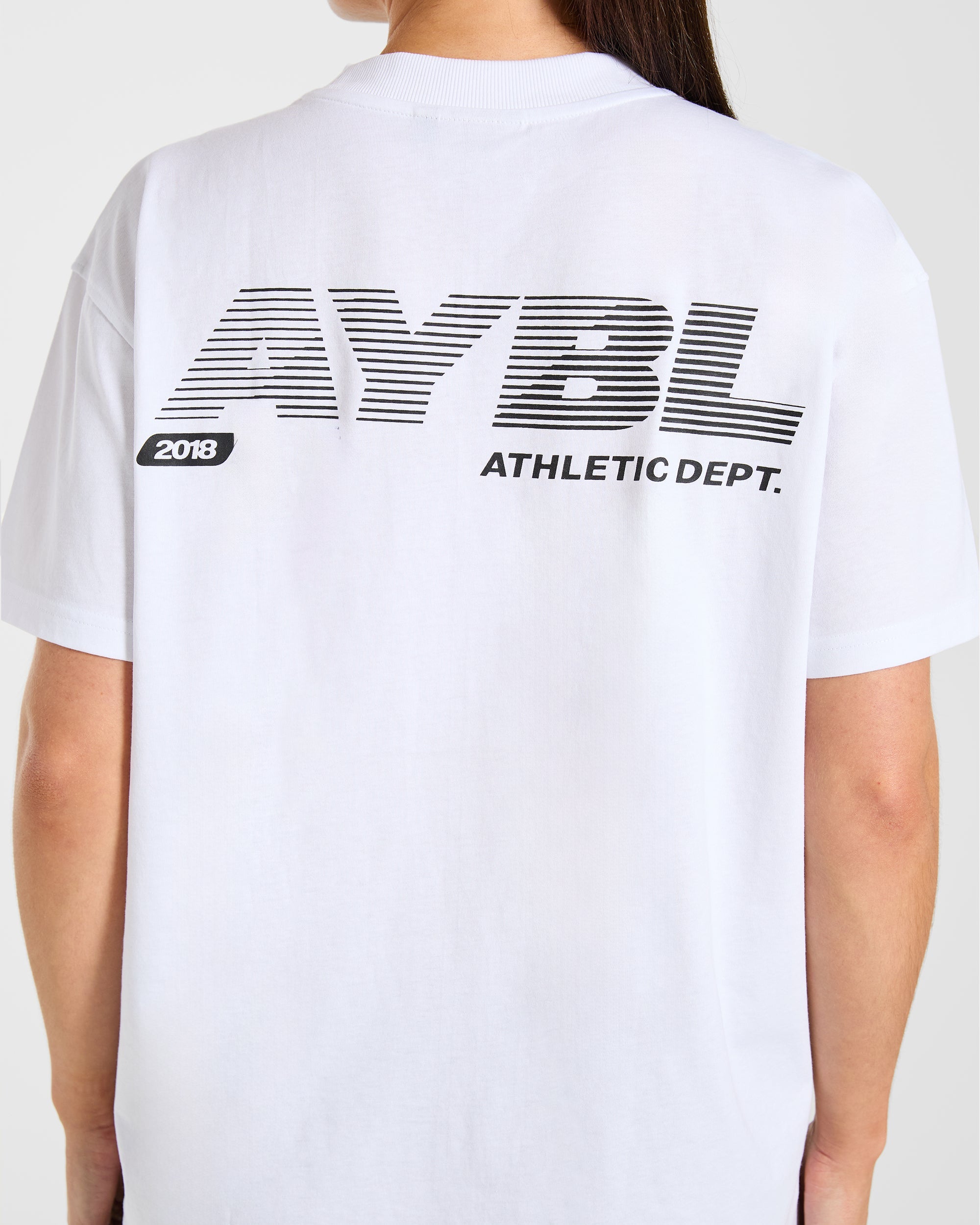 Athletics Department Oversized T Shirt - Wit