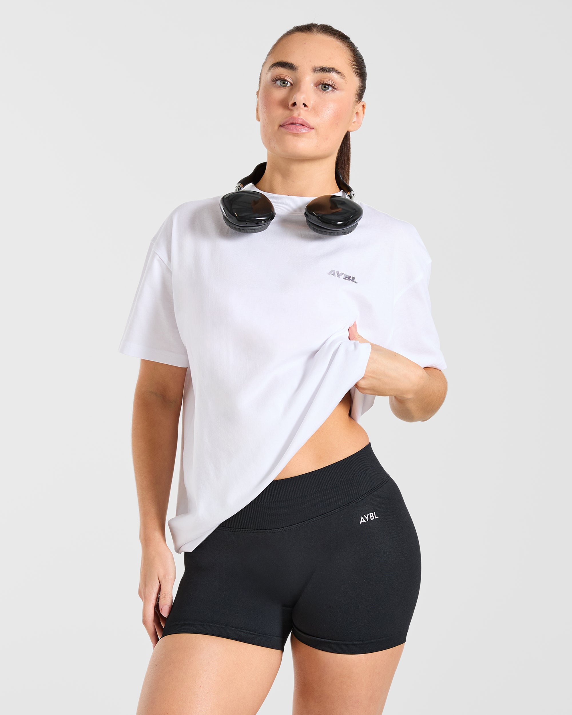 Athletics Department Oversized T Shirt - Wit