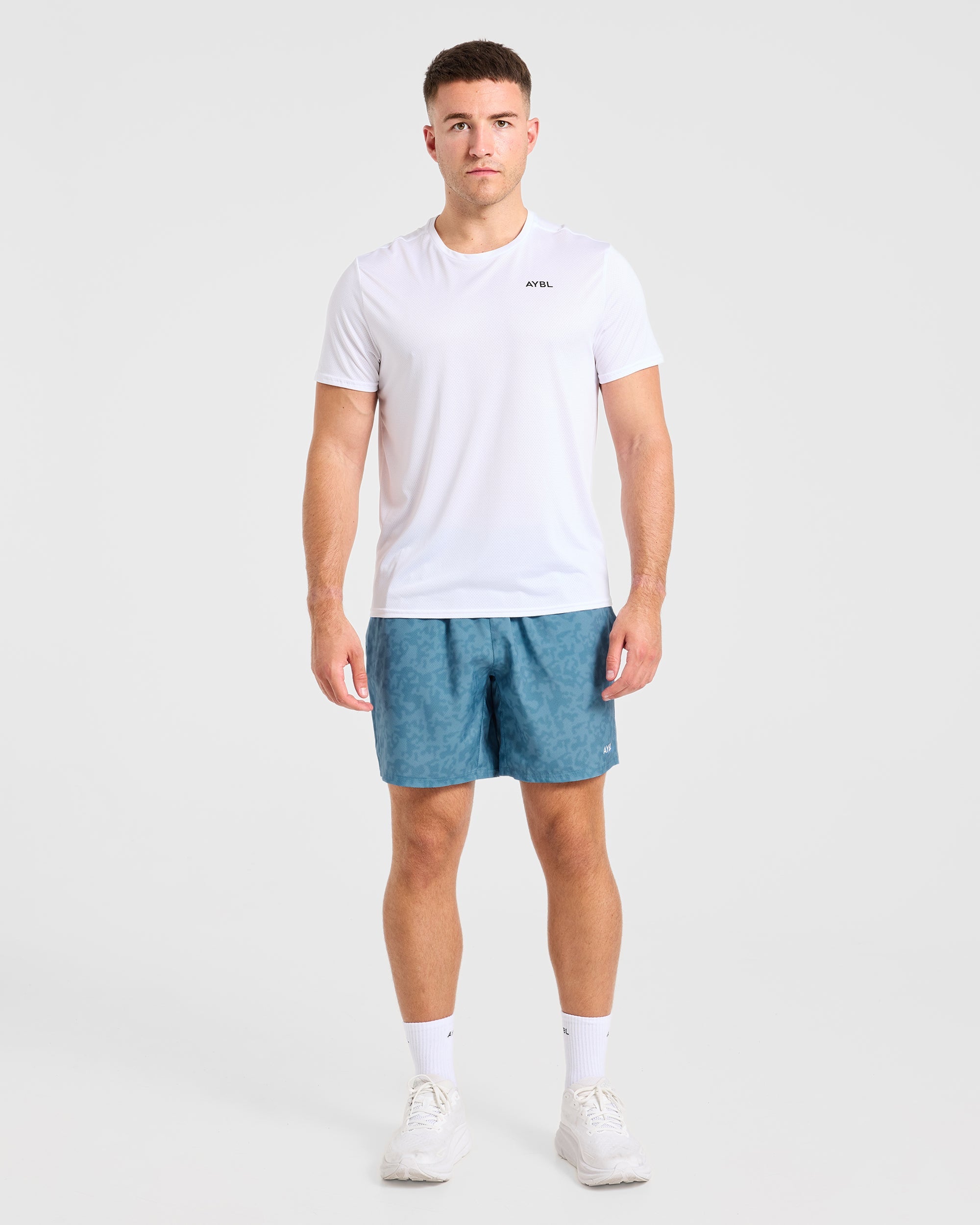 Core 7" Shorts - Blauw Camo
