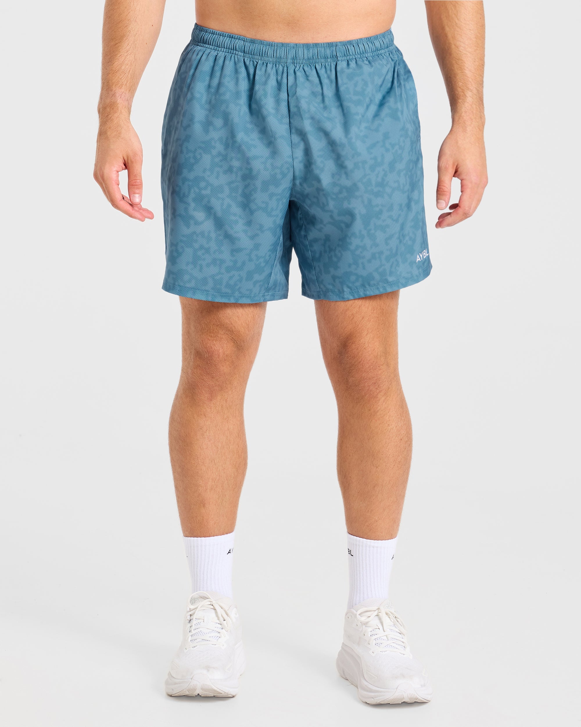 Core 7" Shorts - Blauw Camo