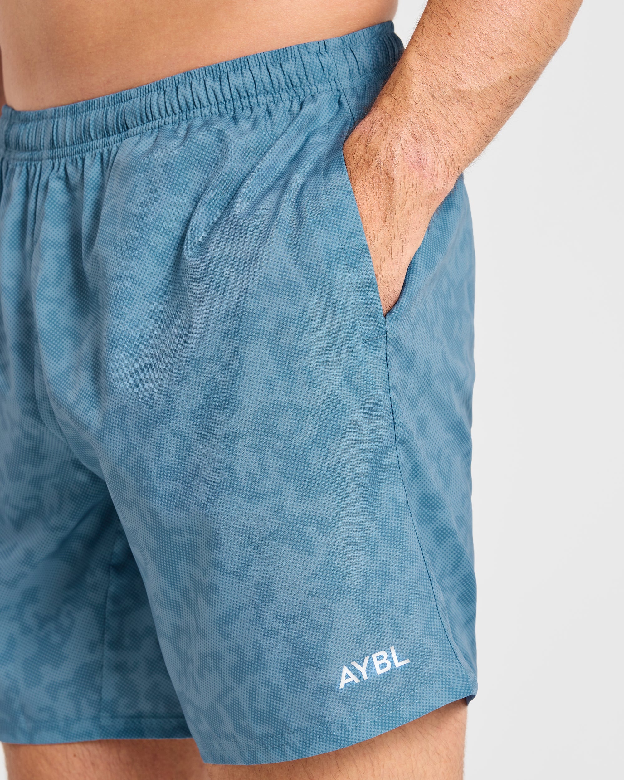 Core 7" Shorts - Blauw Camo