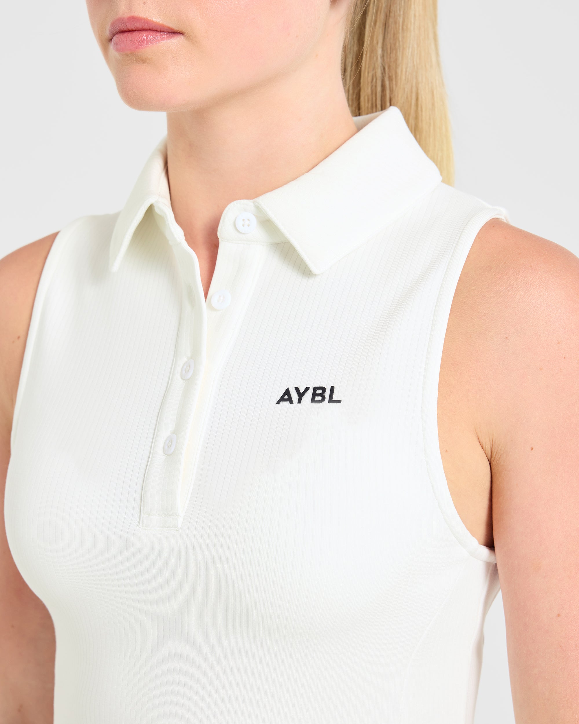Signature Collar Dress - Wit