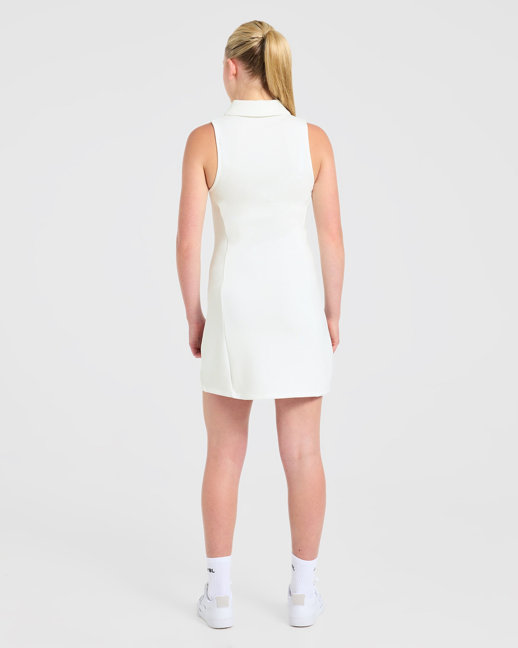 Signature Collar Dress - Wit
