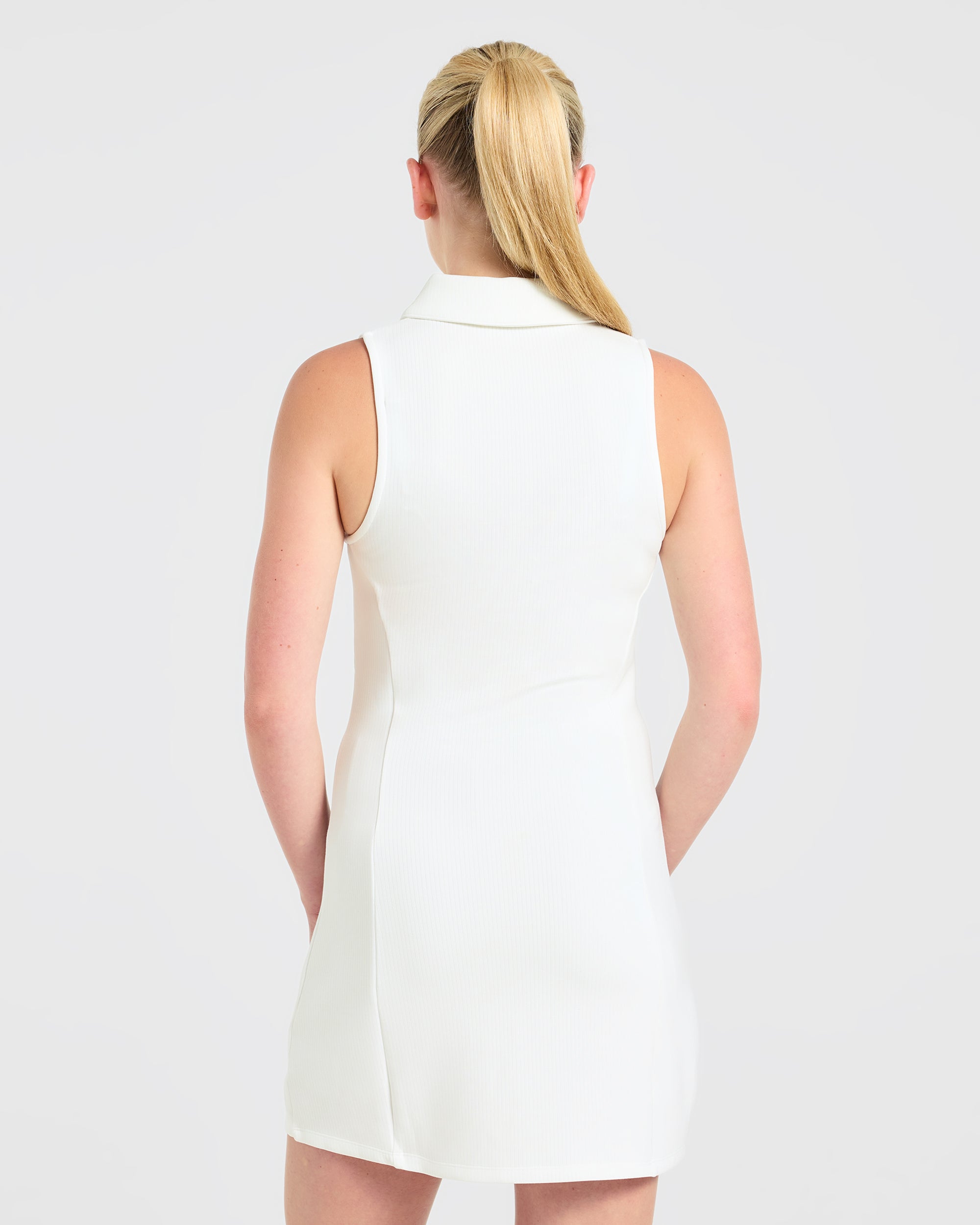 Signature Collar Dress - Wit