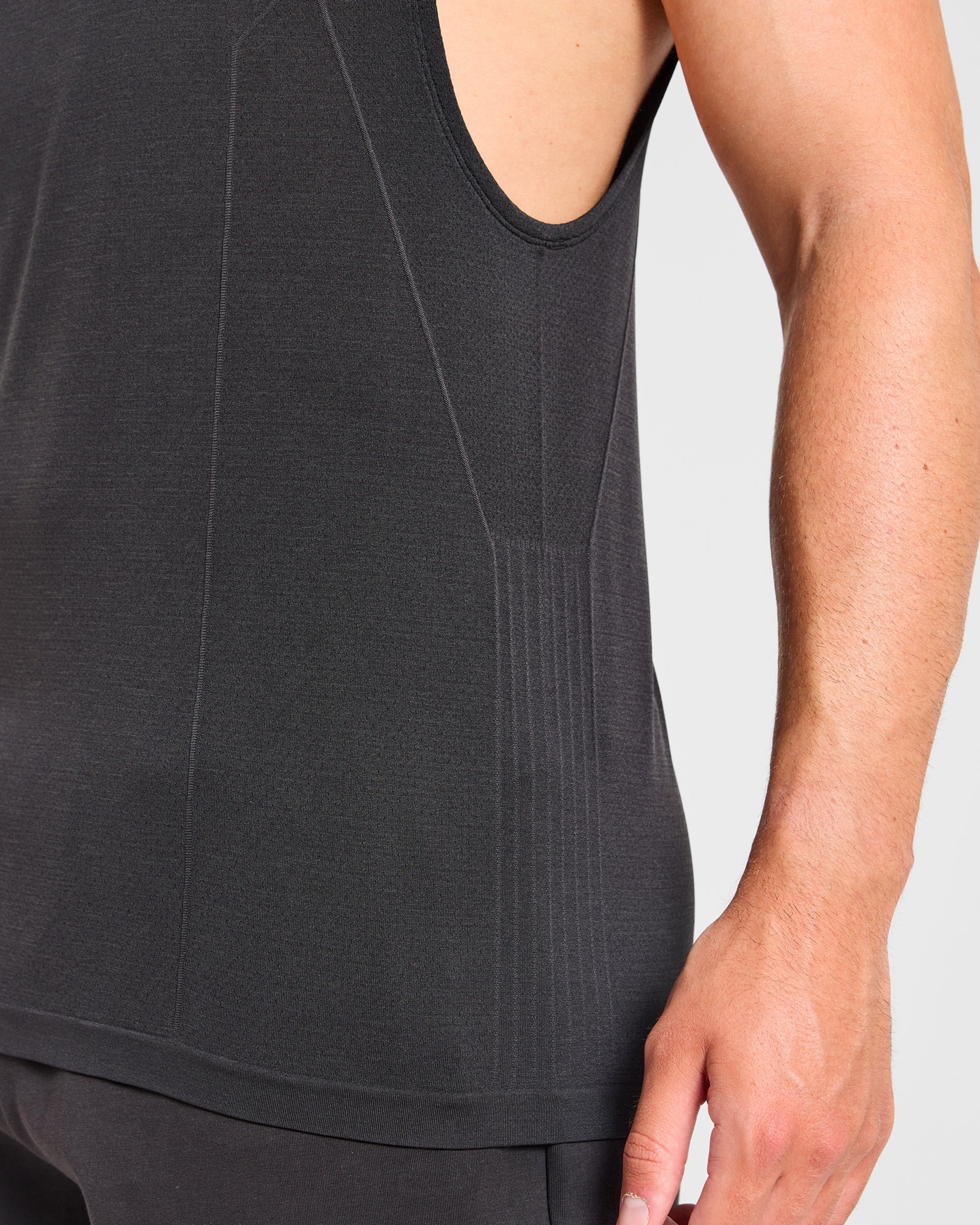 Reinforce Performance Seamless Tank - Zwart