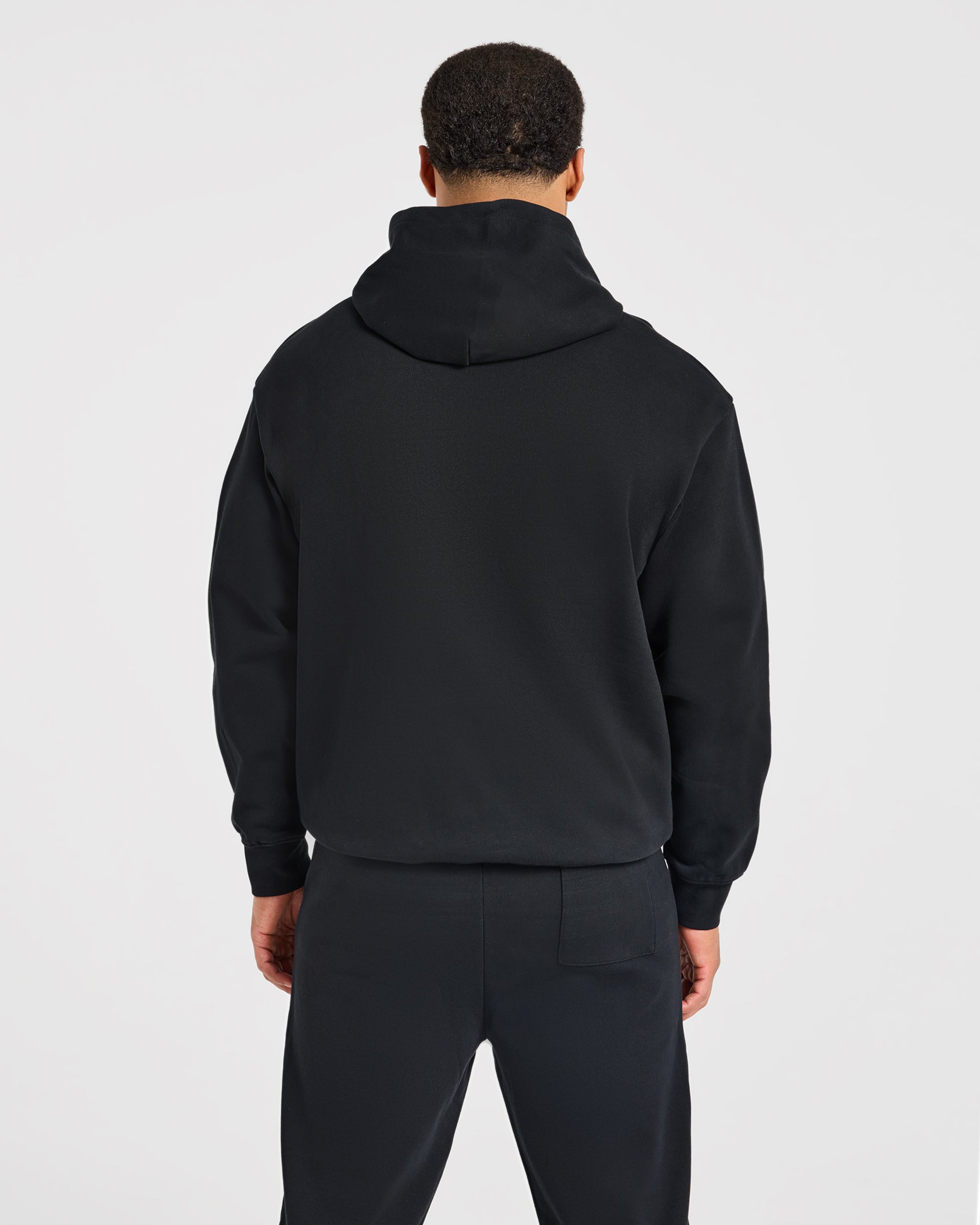 Effortless Oversized Hoodie - Zwart