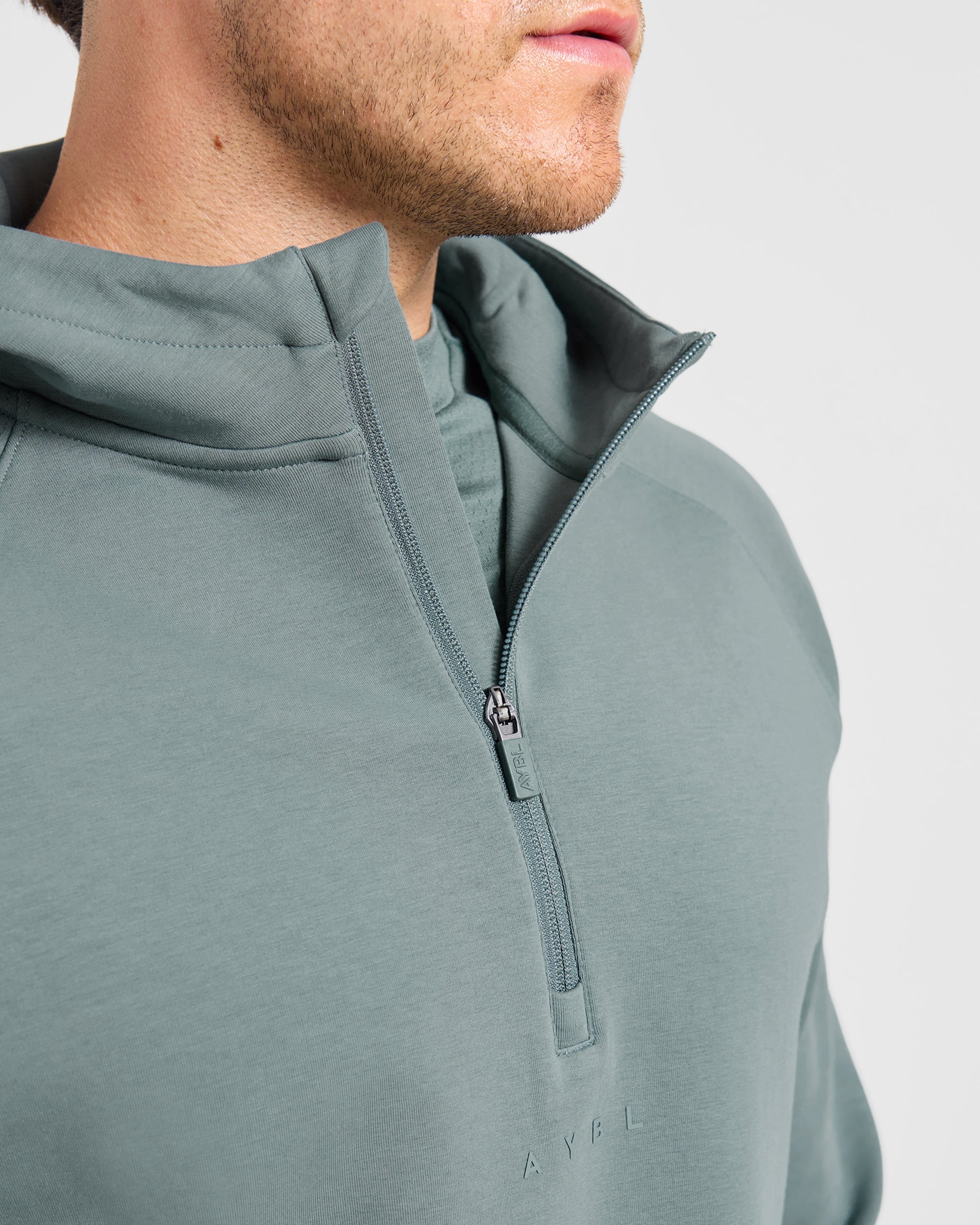 Reinforce Performance 1/2 Zip Pullover - Muted Teal