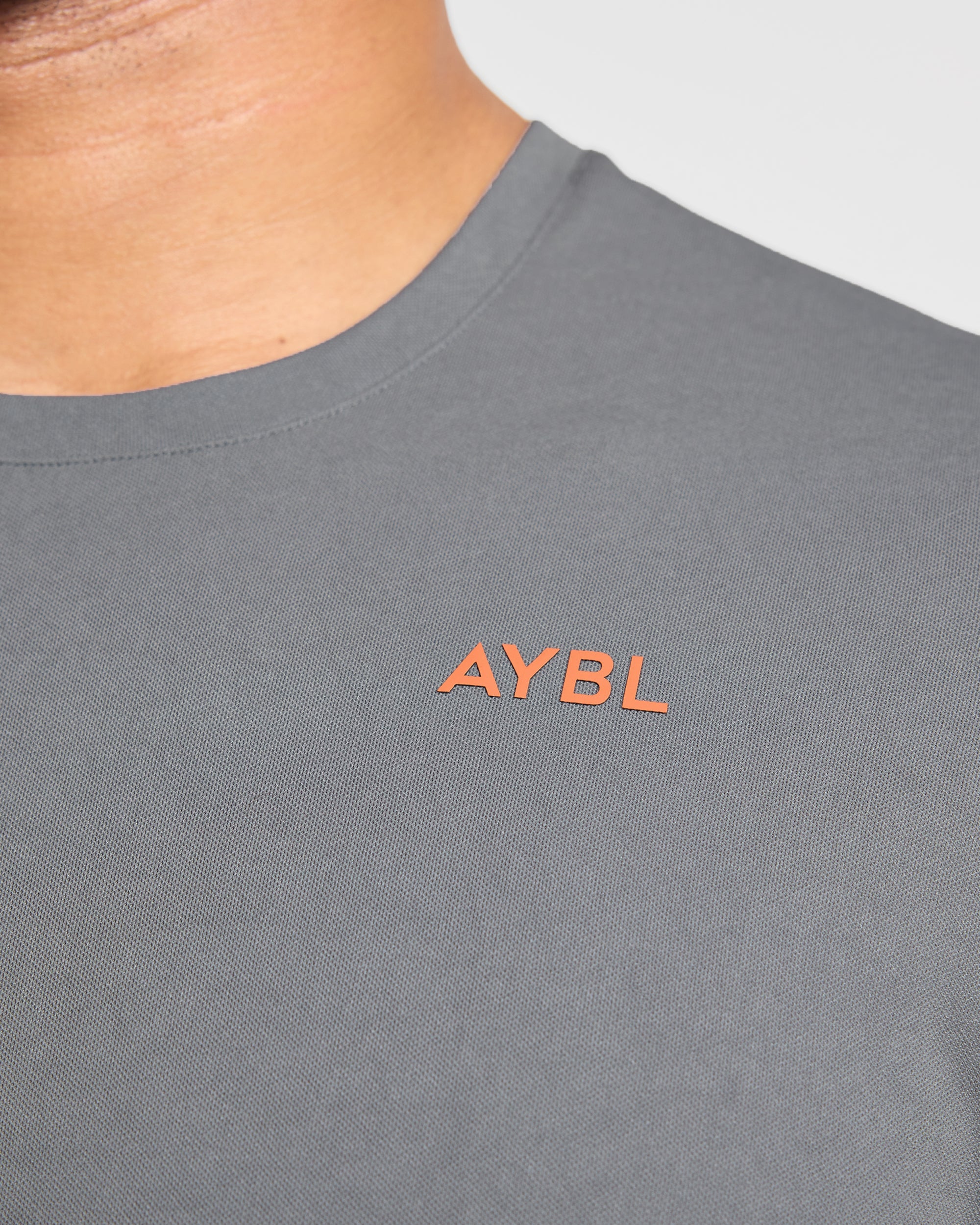 Active T Shirt - Charcoal/Oranje