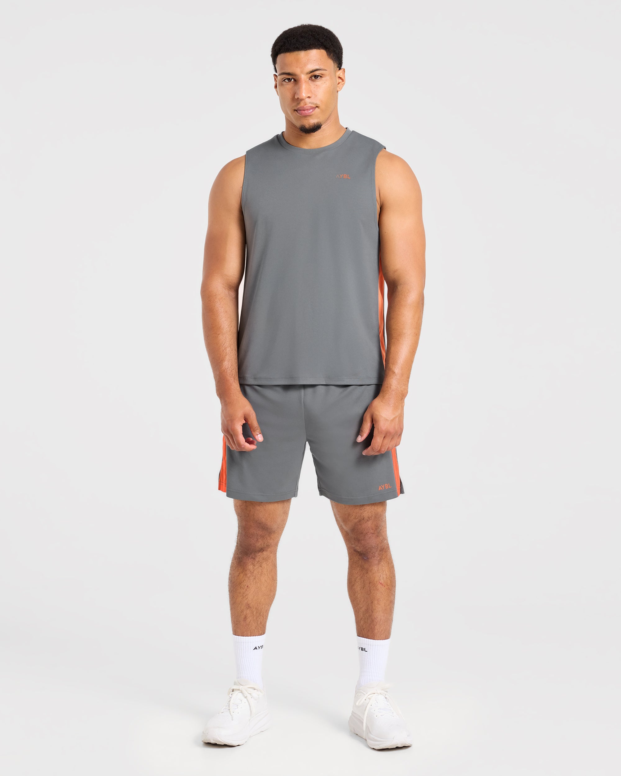 Active Vest - Charcoal/Oranje