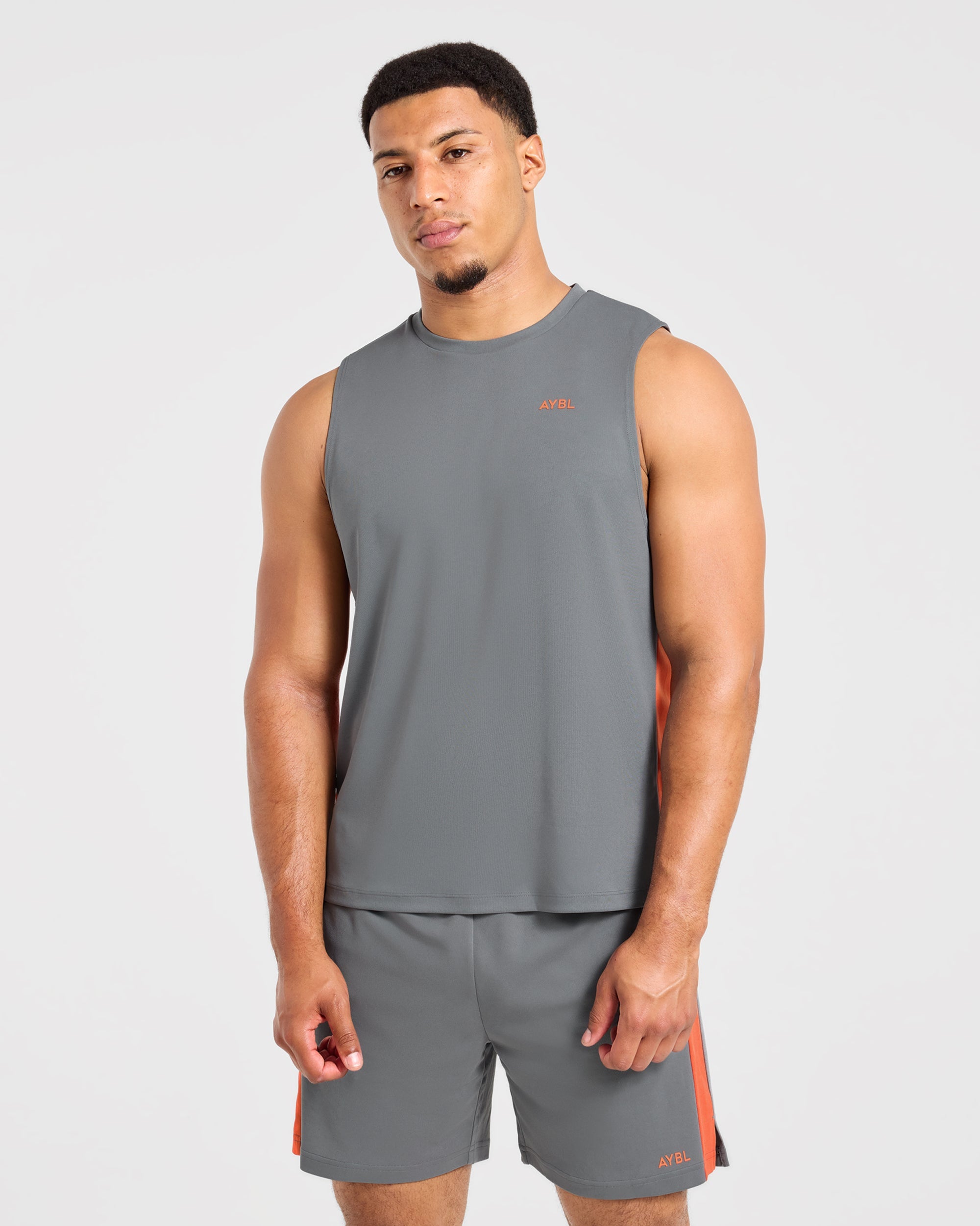 Active Vest - Charcoal/Oranje