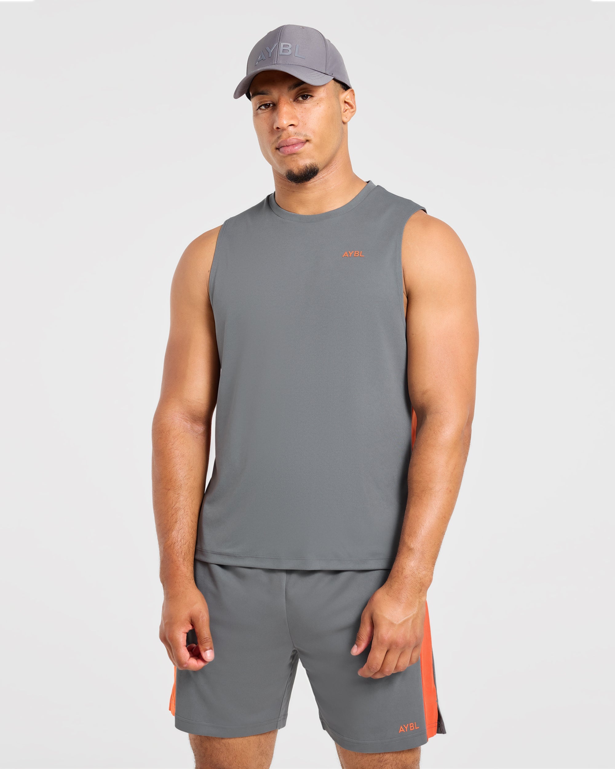 Active Vest - Charcoal/Oranje