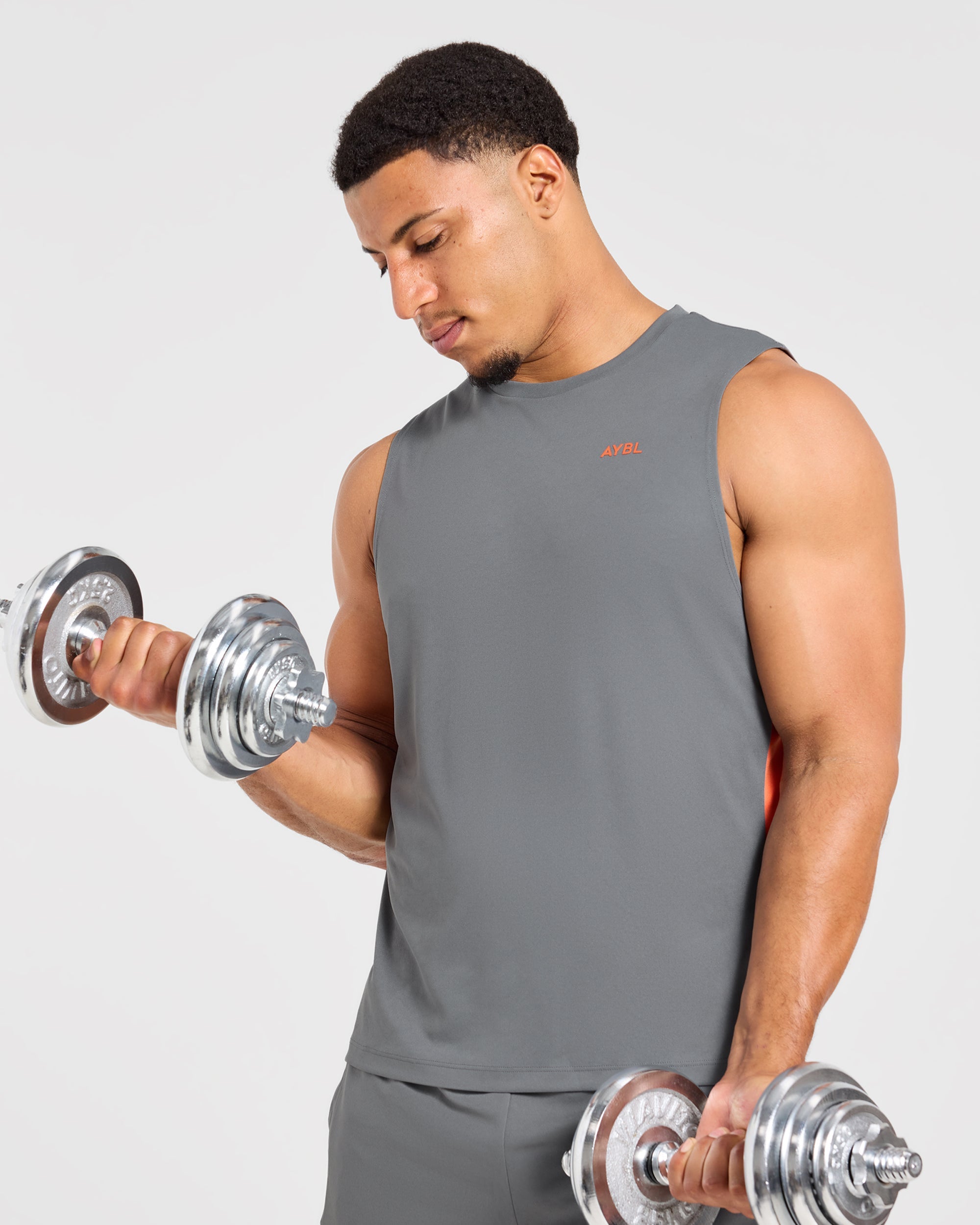 Active Vest - Charcoal/Oranje