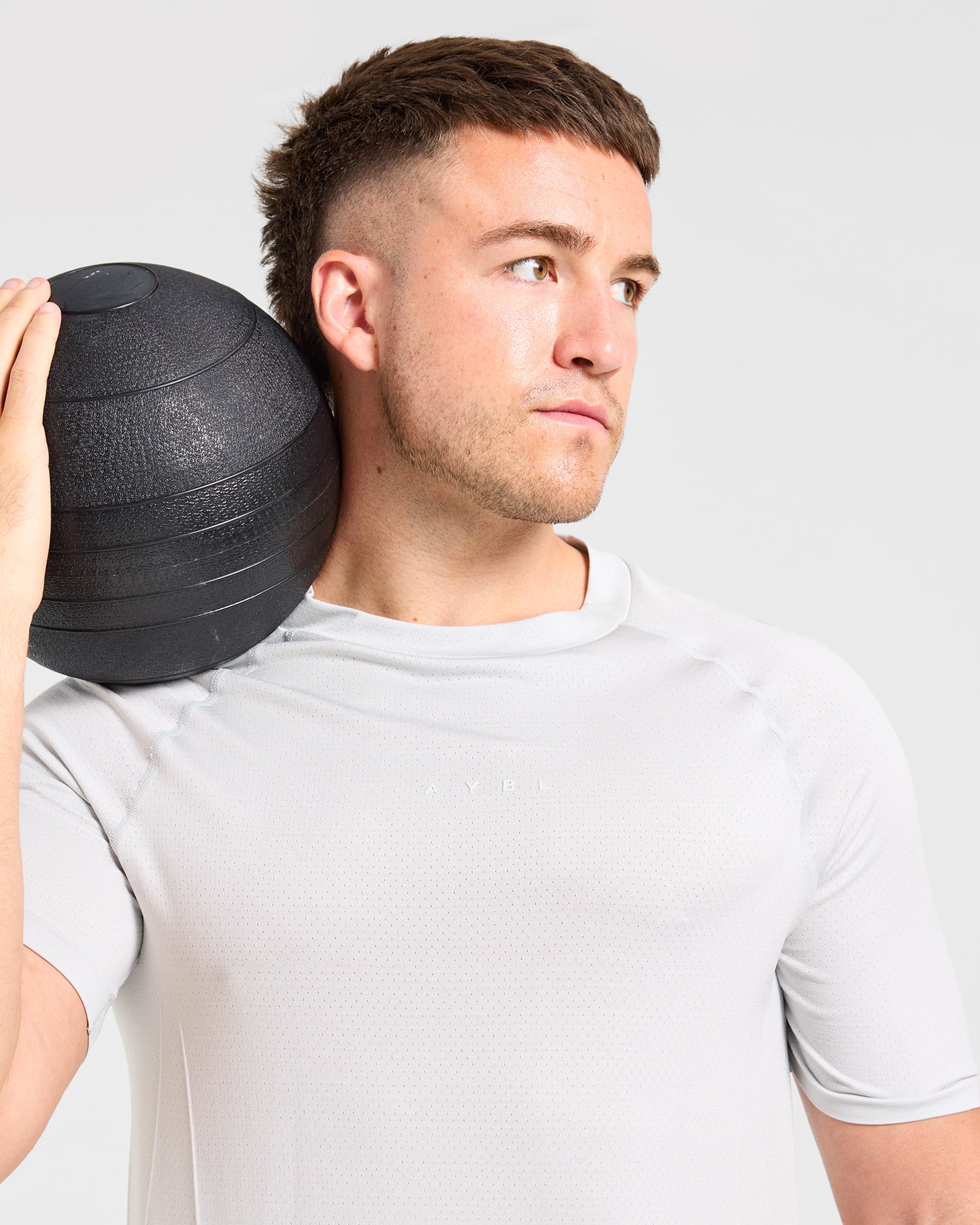 Reinforce Performance Seamless T Shirt - Light Stone Grey