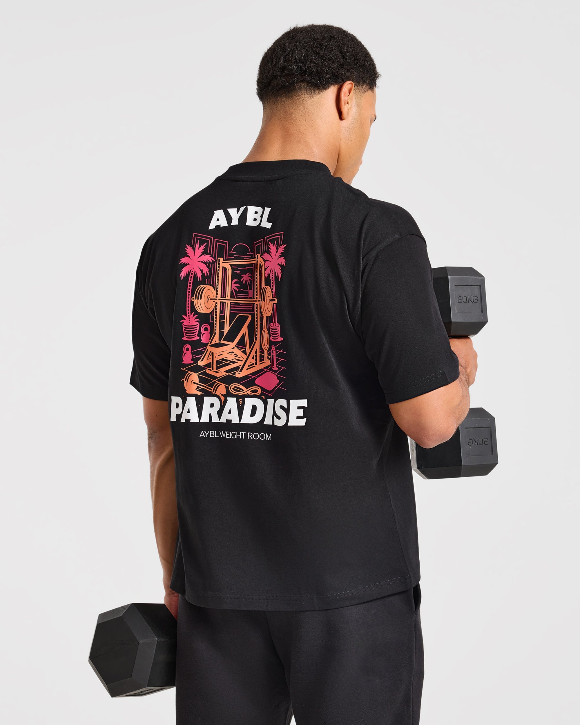 Iron Paradise Oversized T Shirt - Zwart