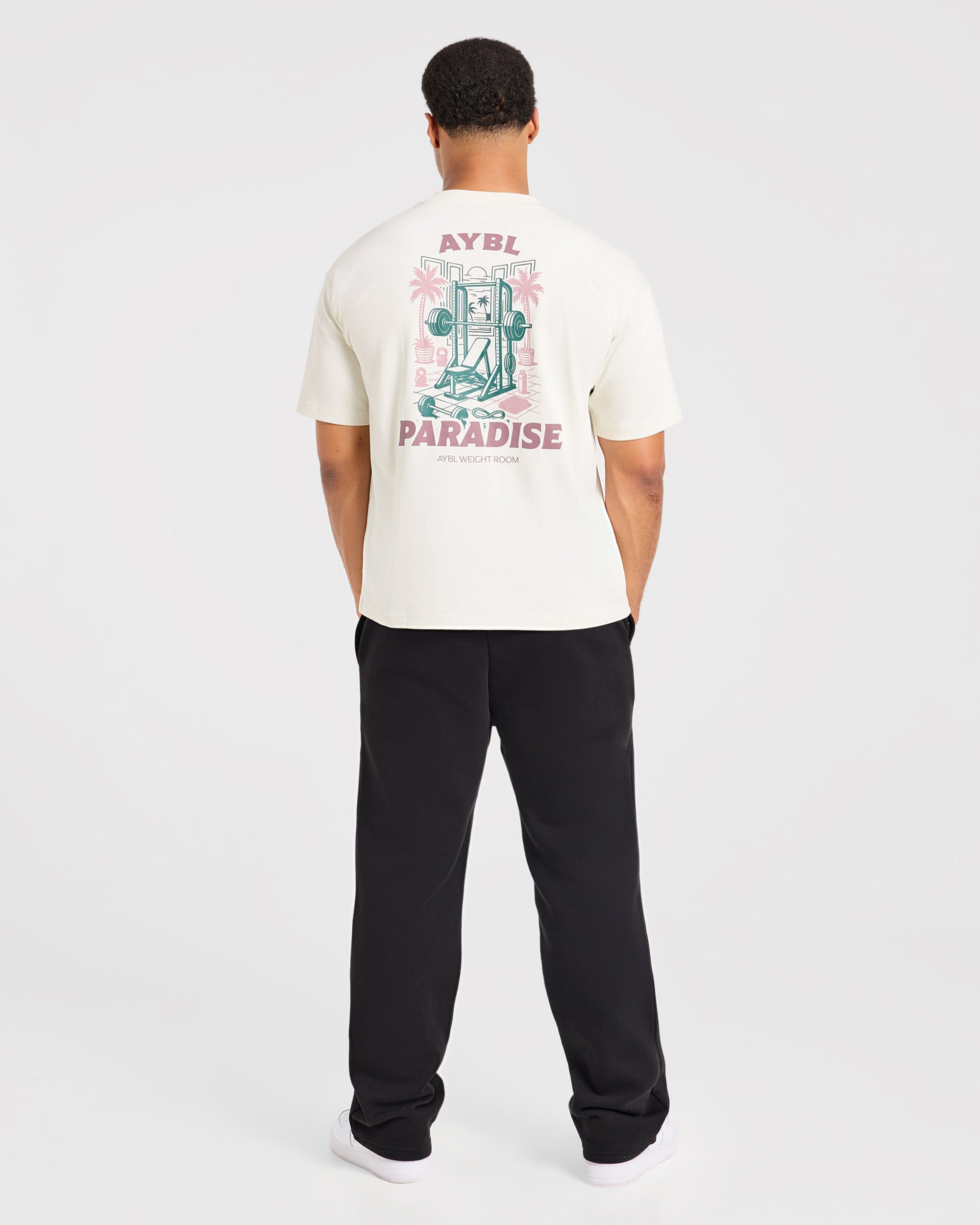 Iron Paradise Oversized T Shirt - Off Wit