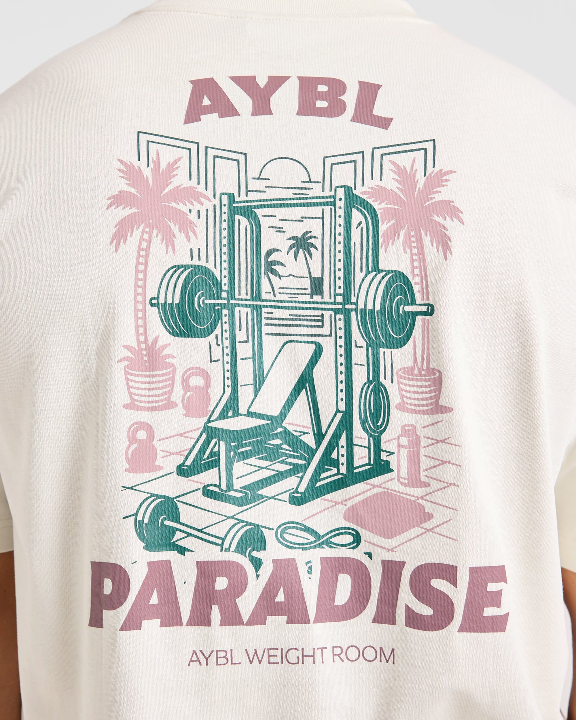 Iron Paradise Oversized T Shirt - Off Wit