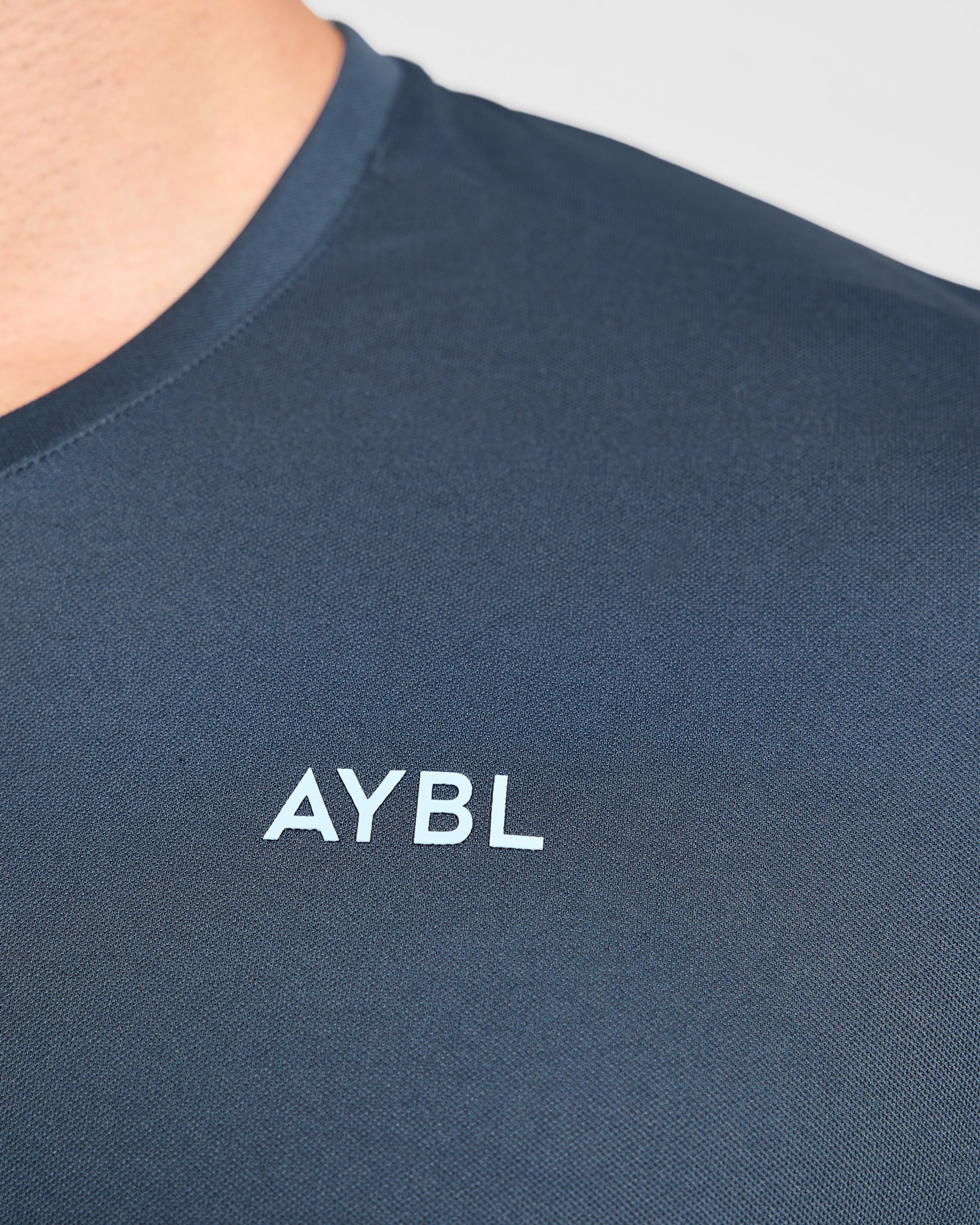 Active T Shirt - Muted Navy/Light Blauw